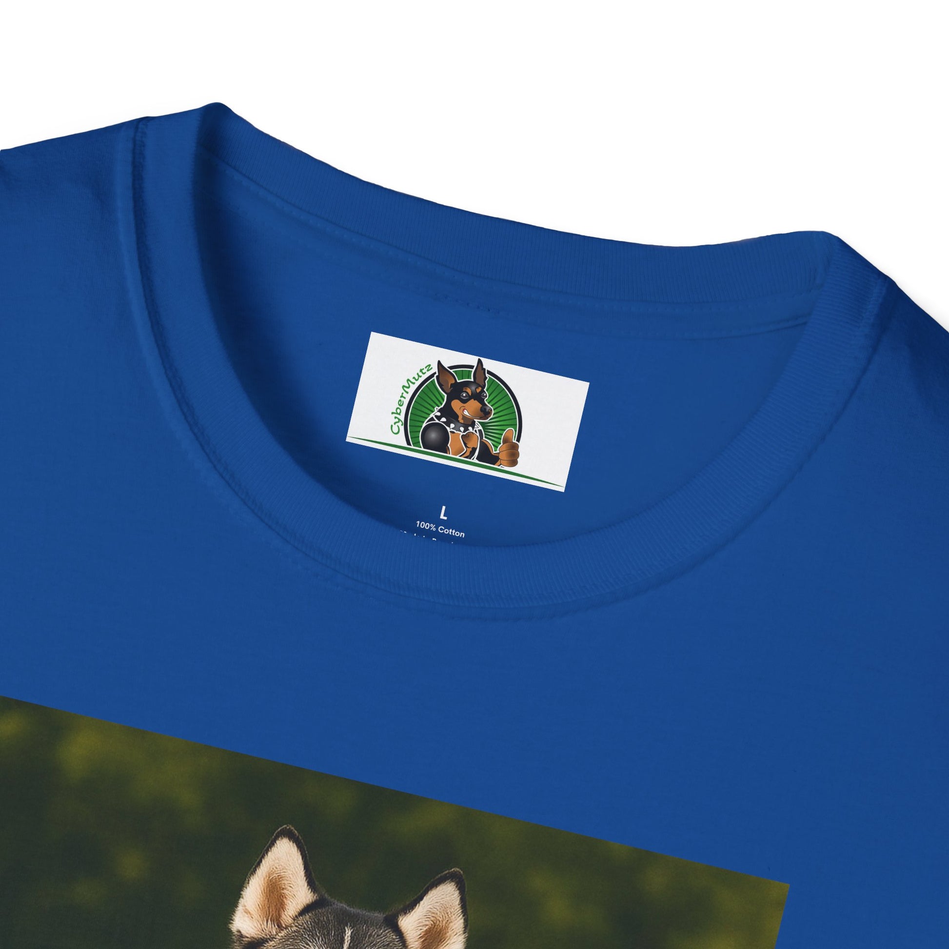 Husky Baseball T-Shirt — Sports Dog Tee T-Shirt Printify