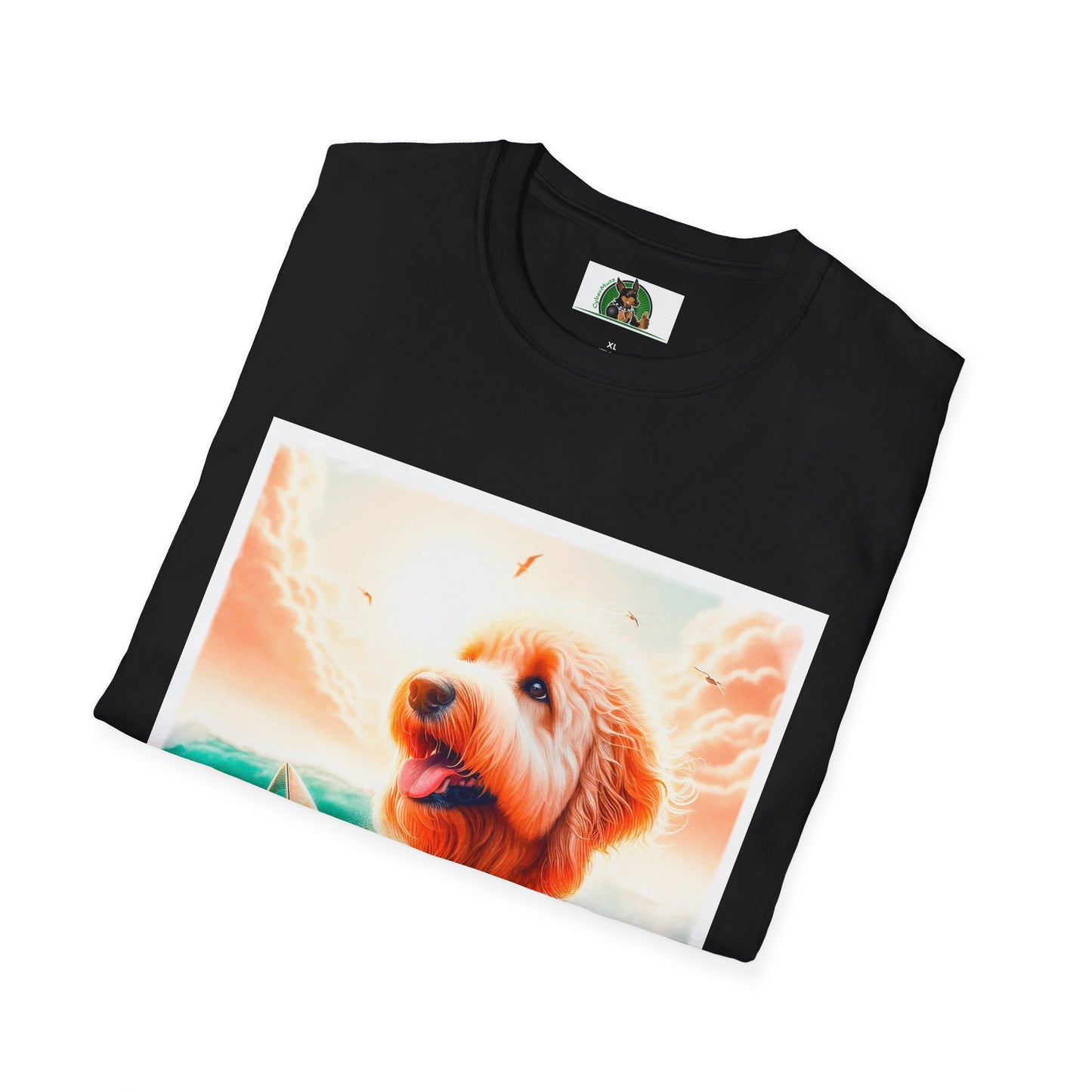 Golden Doodle pretty surfer shirt T-Shirt Printify