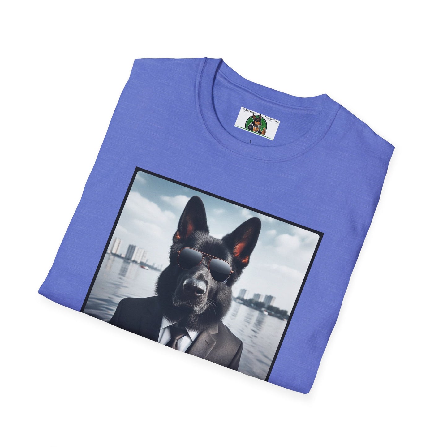 German Shepherd Agent Dog Single Image of Dog  Unisex Softstyle T-Shirt