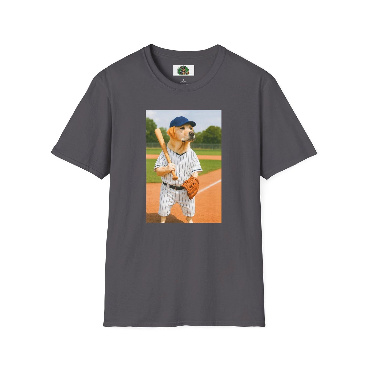 Labrador Retriever Basketball T-Shirt — Sports Dog Tee for Dog Lovers T-Shirt Printify Charcoal S