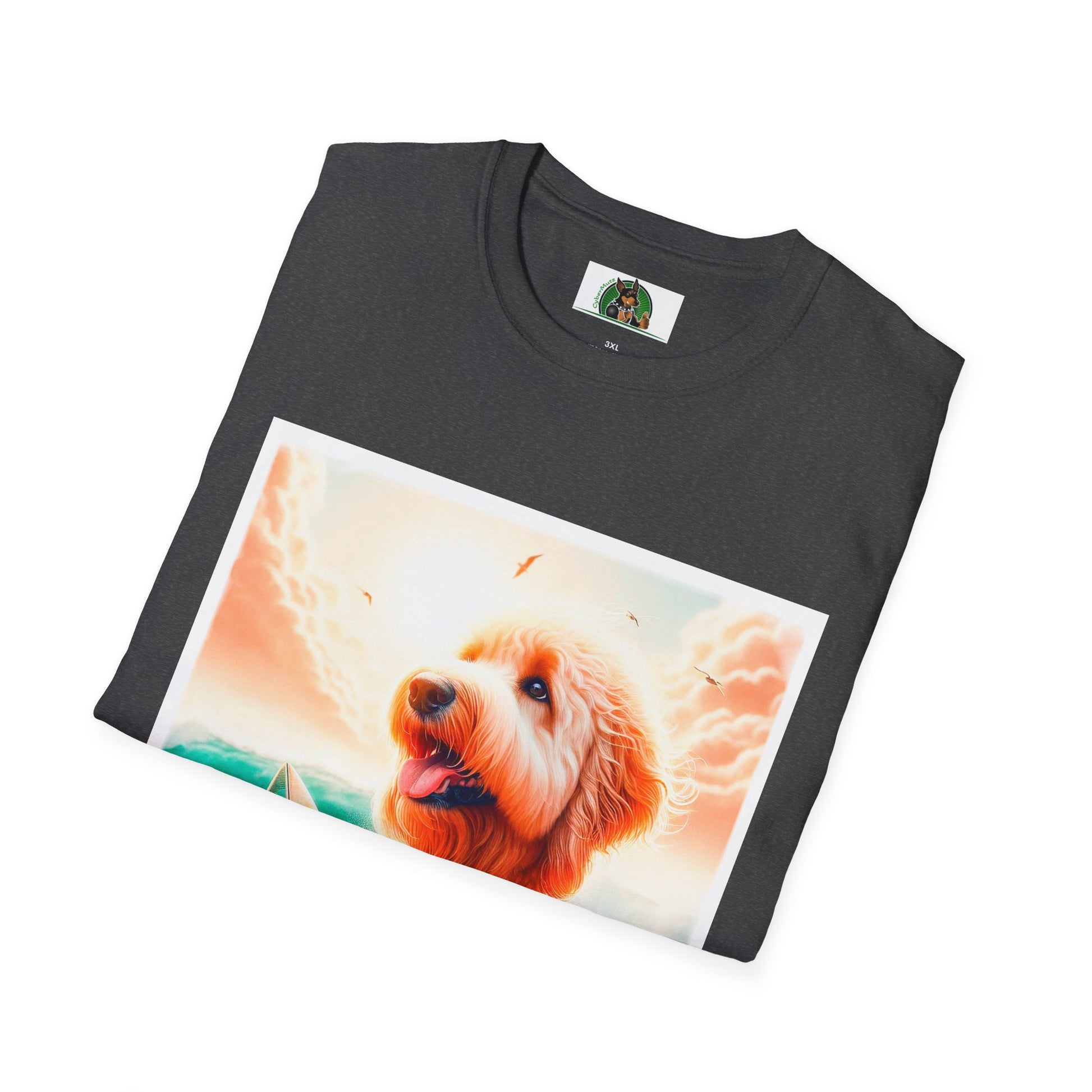 Golden Doodle pretty surfer shirt T-Shirt Printify
