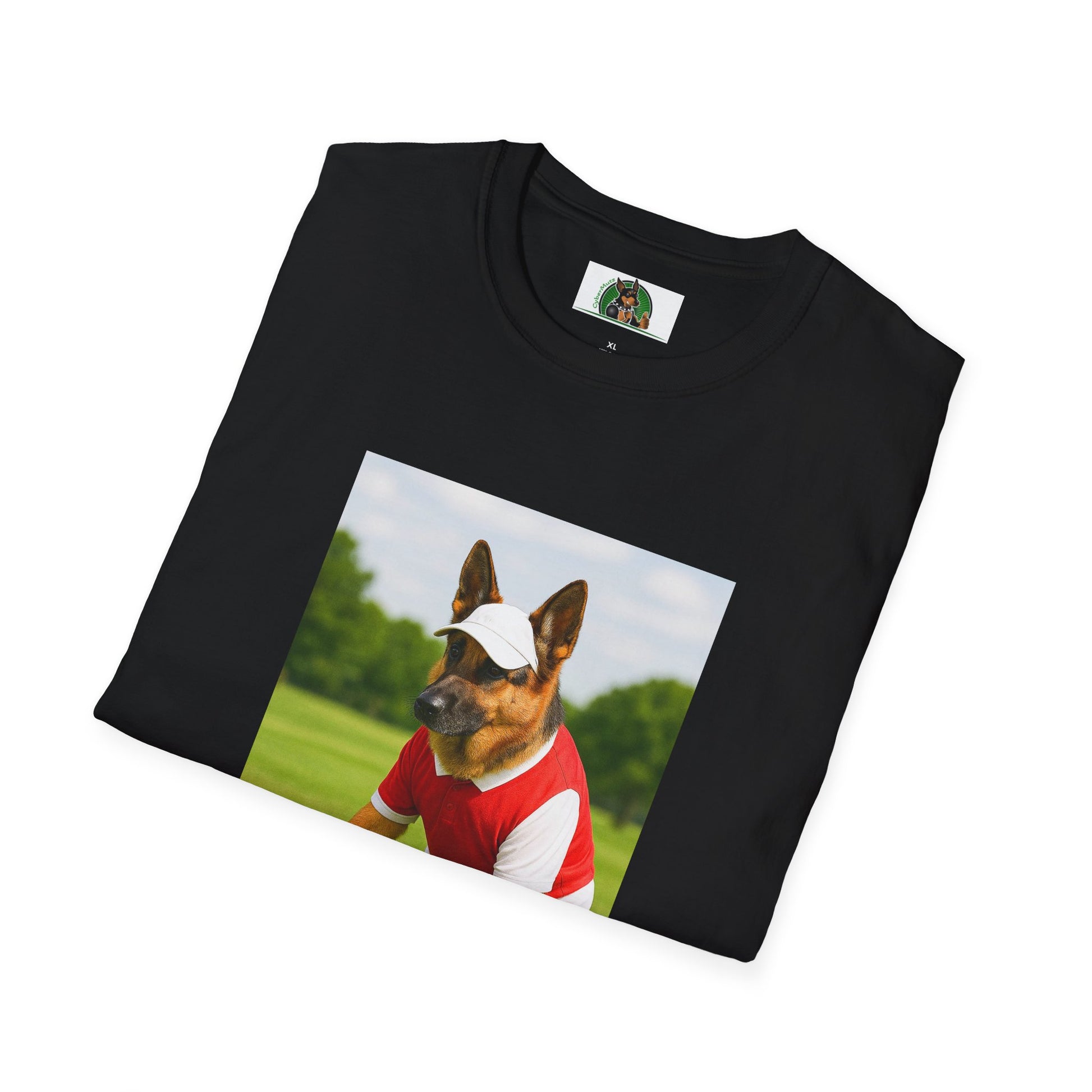 Sports German Shepherd Golf T-Shirt T-Shirt Printify