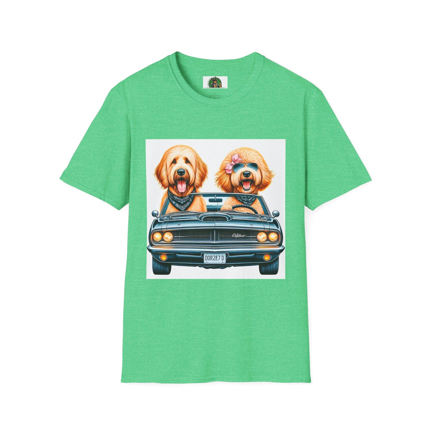 Wacky Golden Doodle T-Shirt Printify S Heather Irish Green