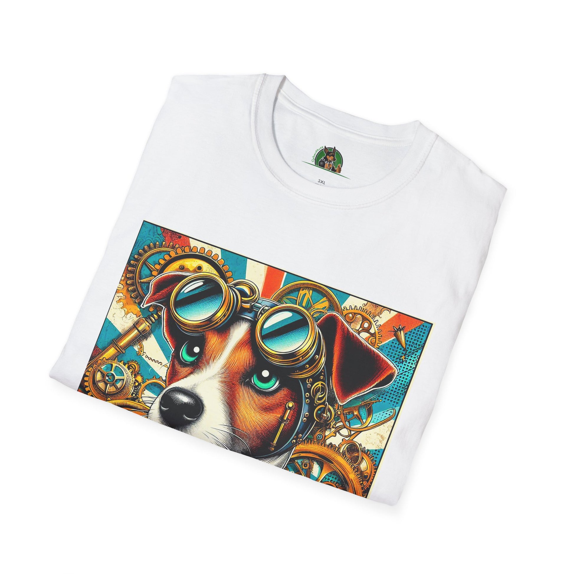 Jack Russell Steampunk T-Shirt Printify