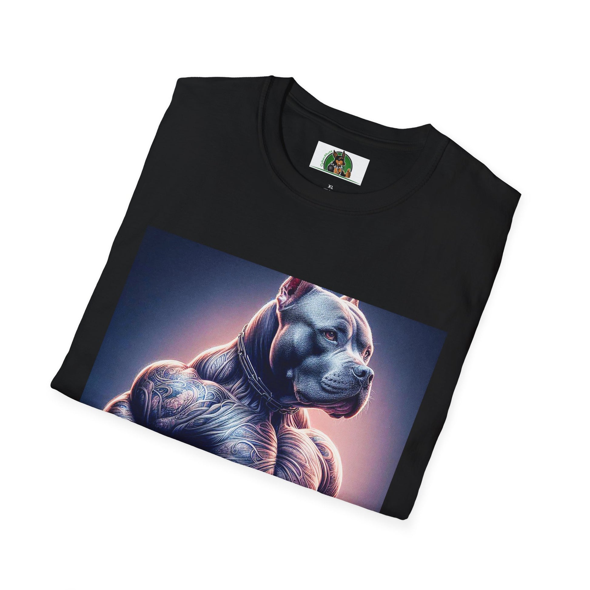 Pit Bull muscles man T-Shirt Printify