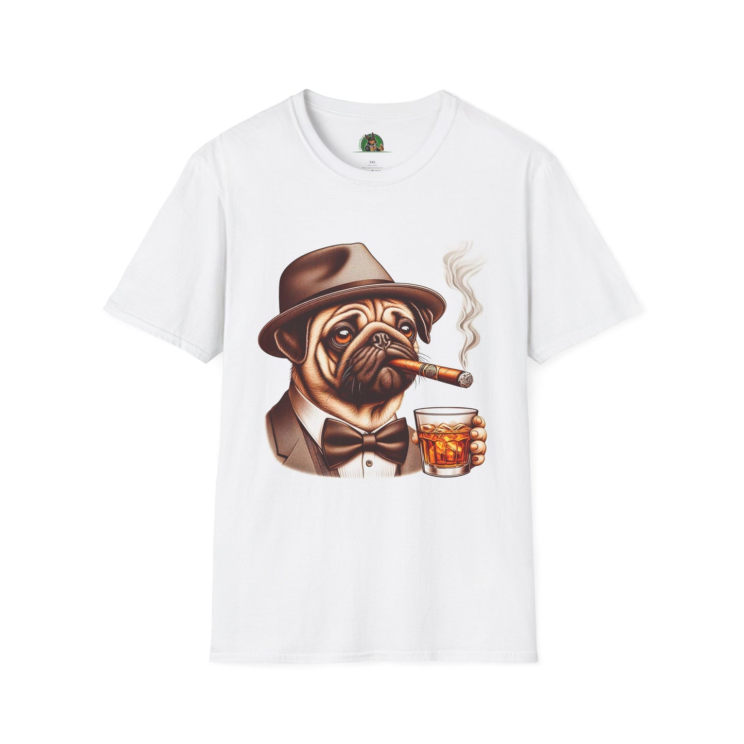 Pugs T-Shirt Printify XS White 