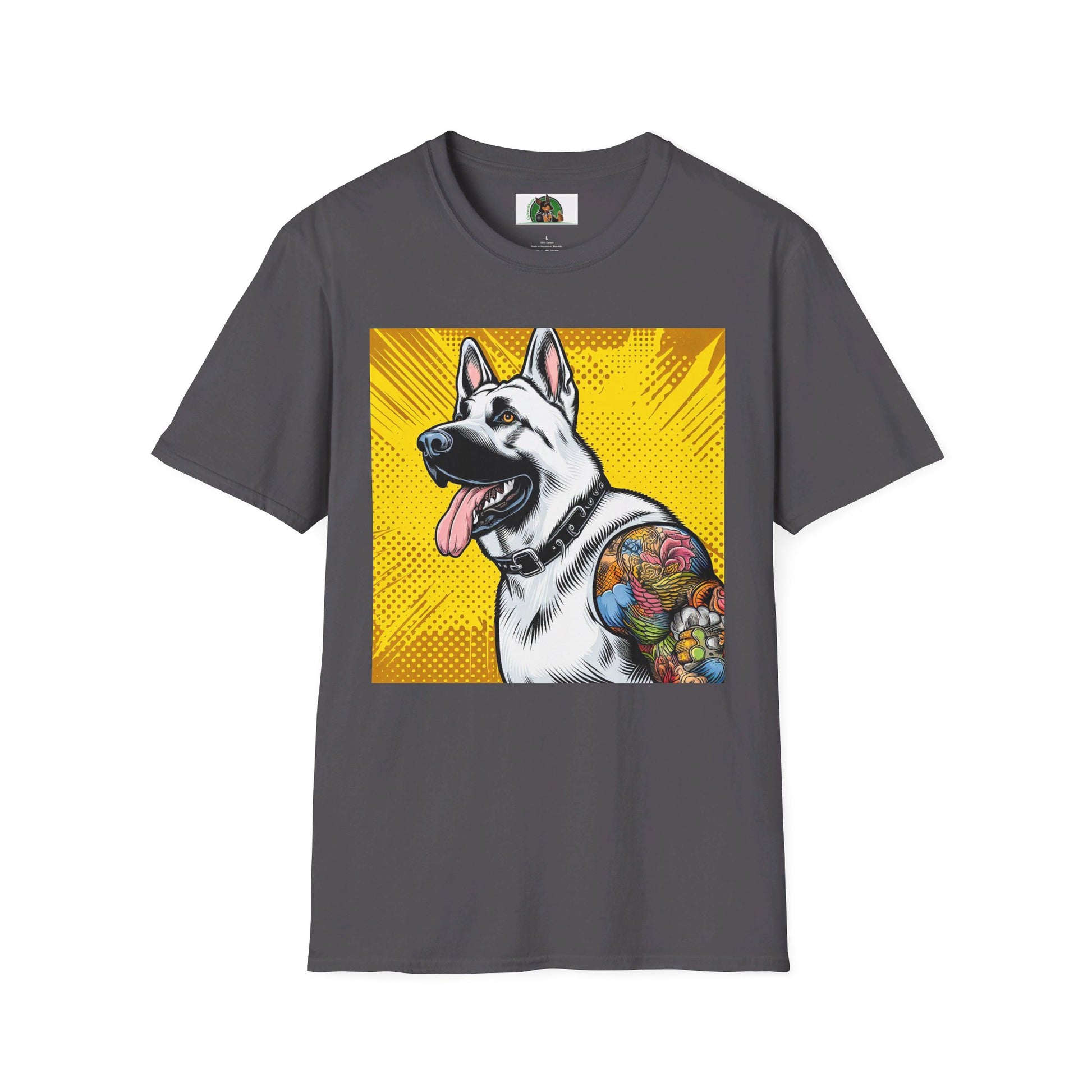 German Shepherd T-Shirt Printify Charcoal S 