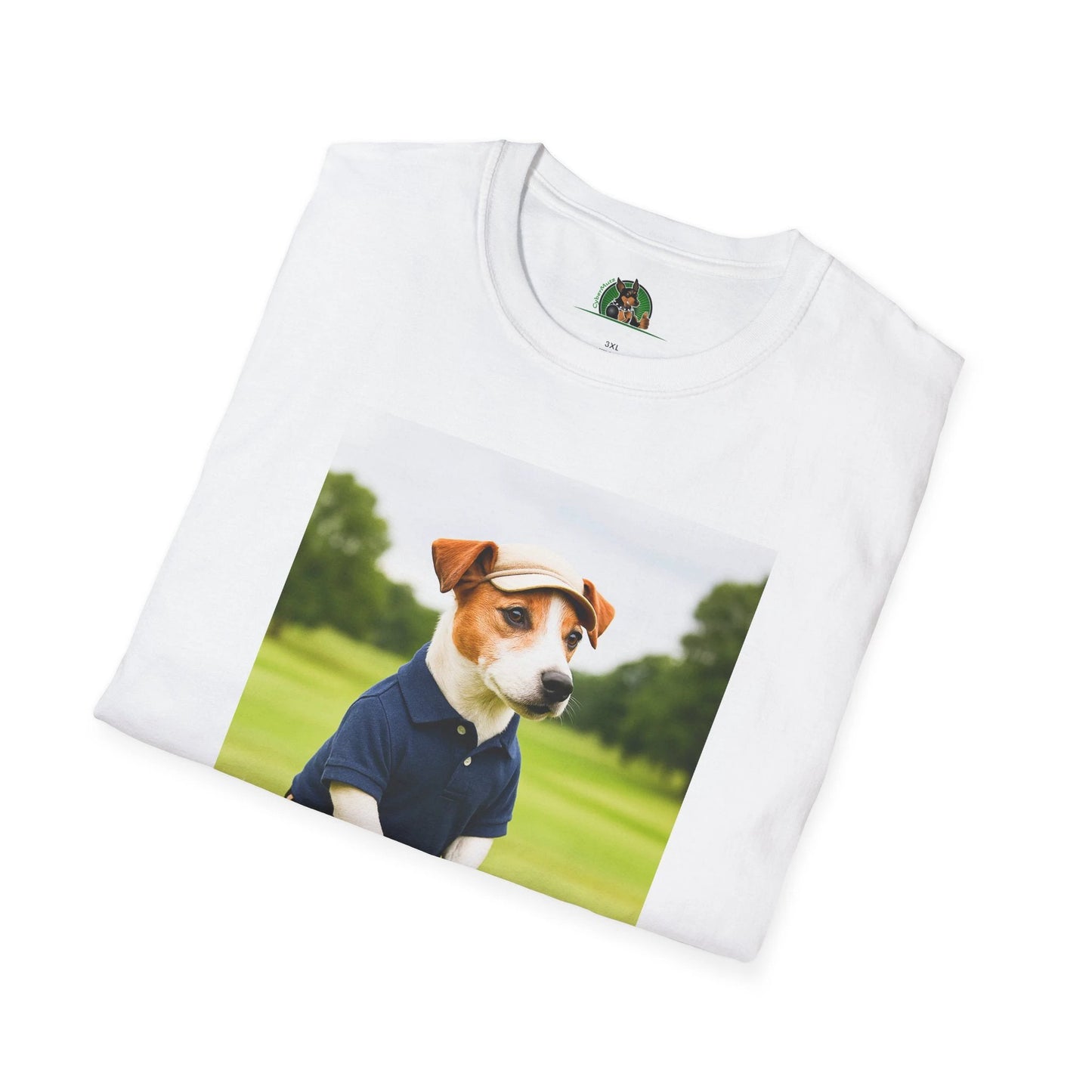 Jack Russell Golf Tee — Sports Dog T-Shirt T-Shirt Printify