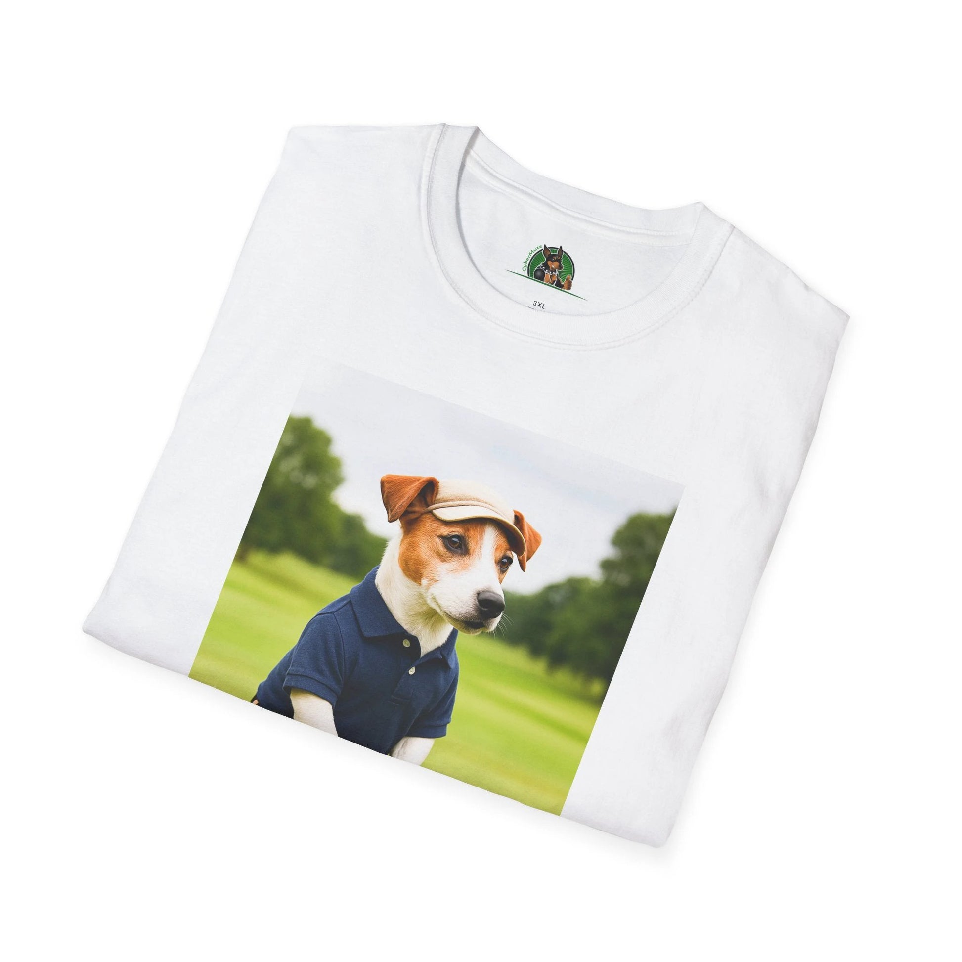 Jack Russell Golf Tee — Sports Dog T-Shirt T-Shirt Printify