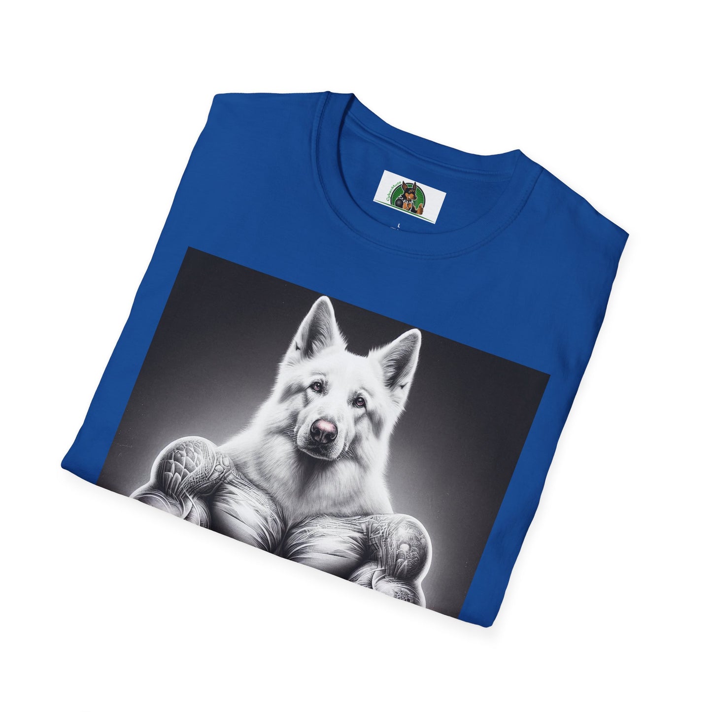 German Shepherd muscle man shirt T-Shirt Printify
