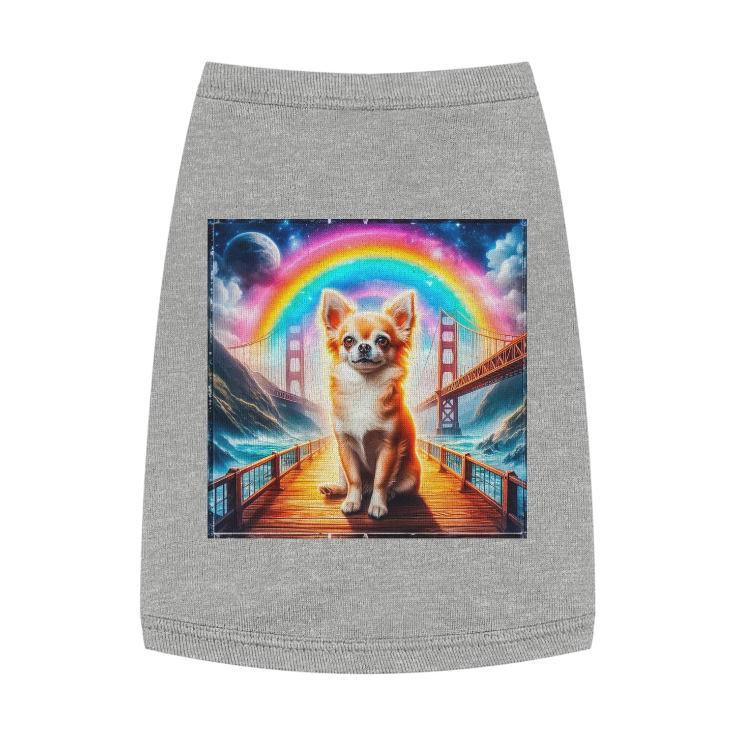 Pet Tank Top Chihuahua Pets Printify M Heather