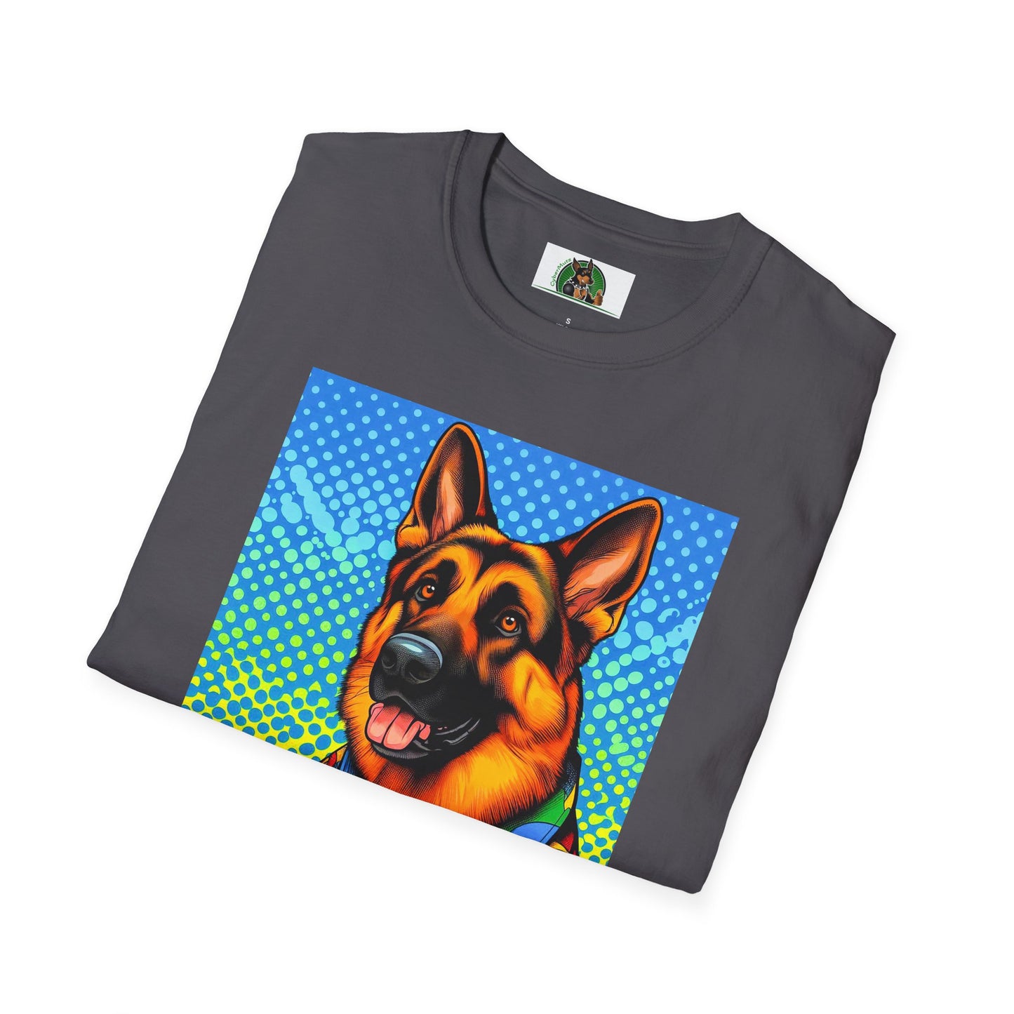 German Shepherd. Colorful cutie shirt T-Shirt Printify