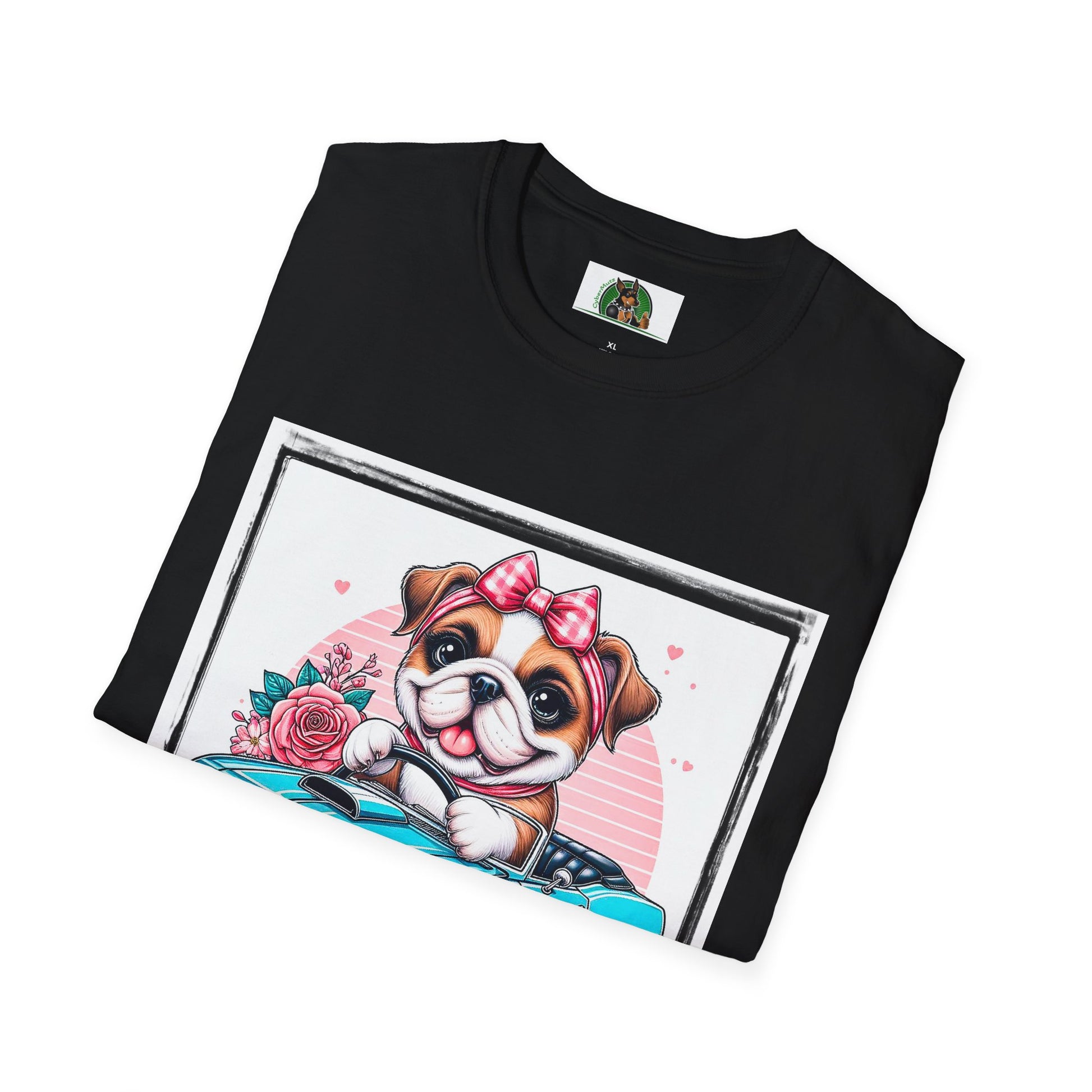 Wacky Bulldog T-Shirt Printify