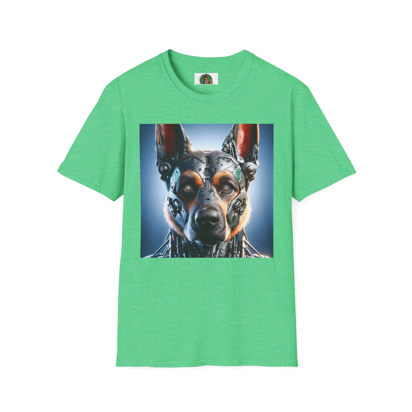 German Shepherd T-Shirt Printify Heather Irish Green S 