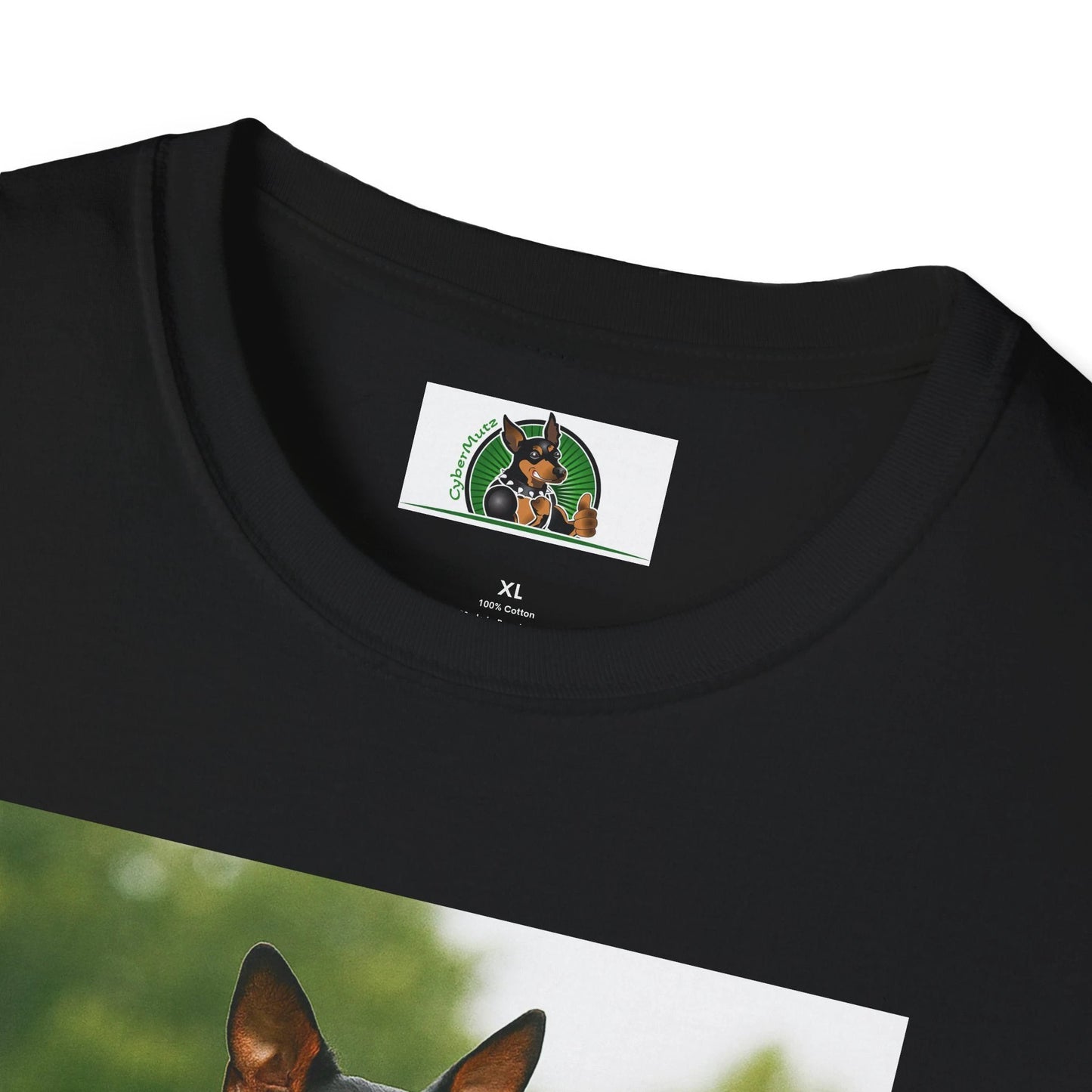Miniature Pinscher Football T-Shirt — "Min Pin Football" Dog Lover Sports Tee T-Shirt Printify