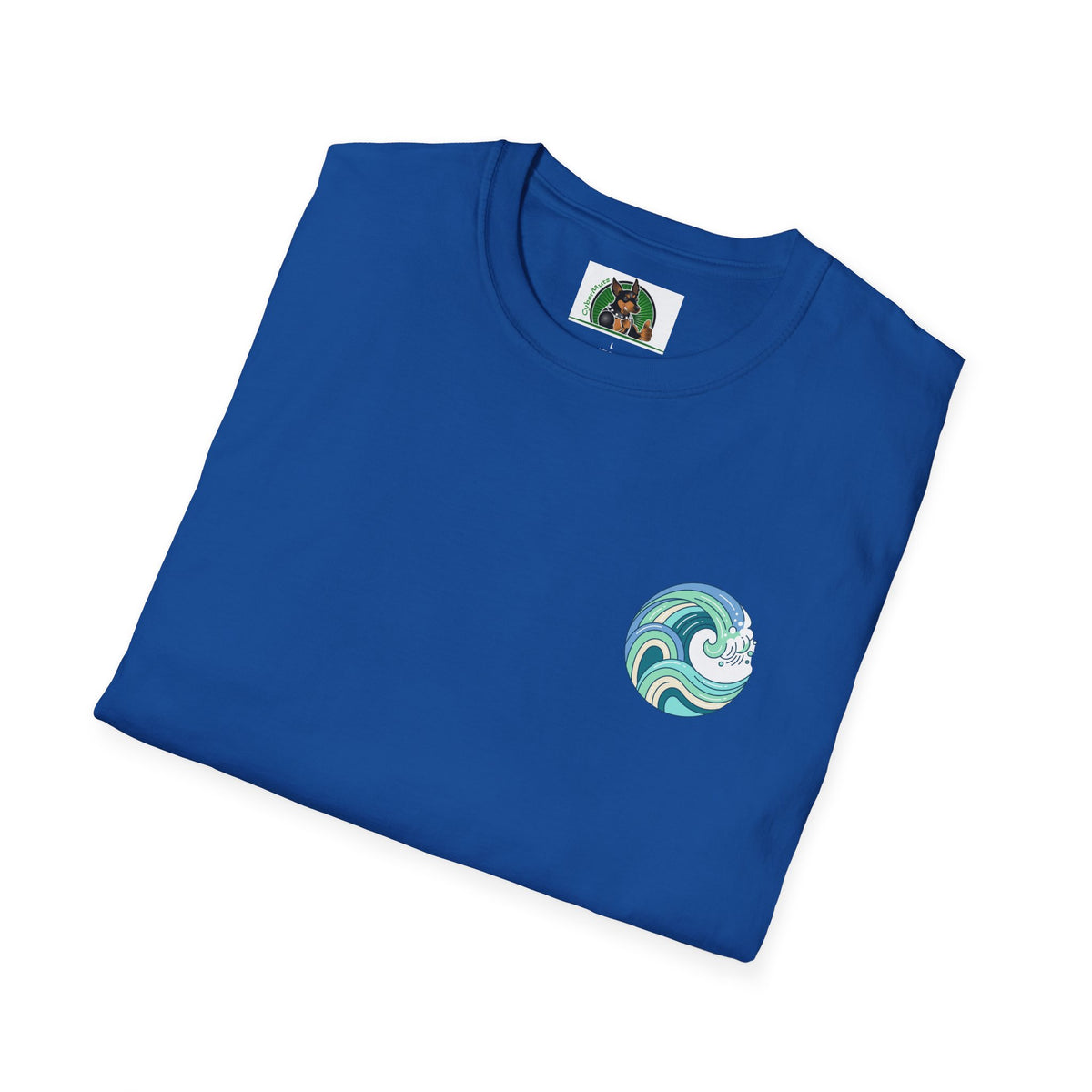 Dalmatian surf day t shirt Back Design
