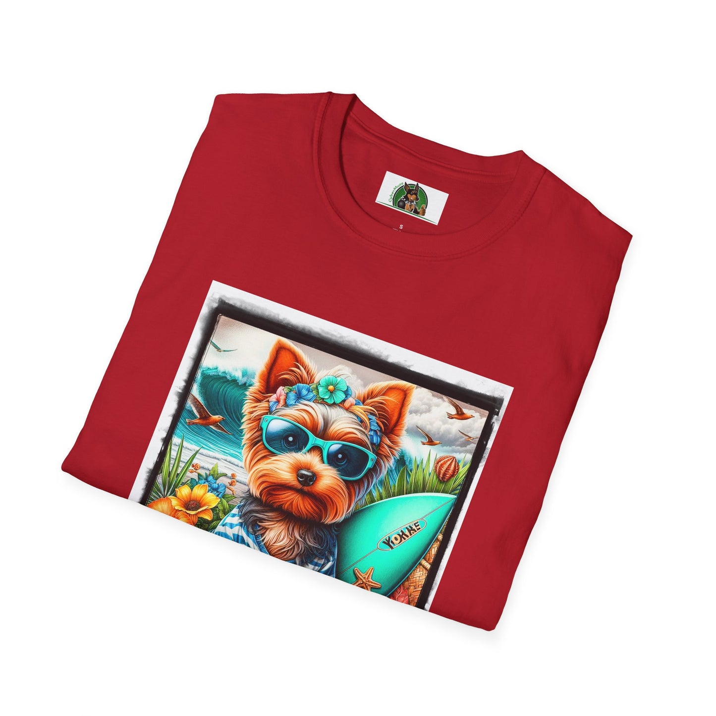 Yorkie flower garden shirt