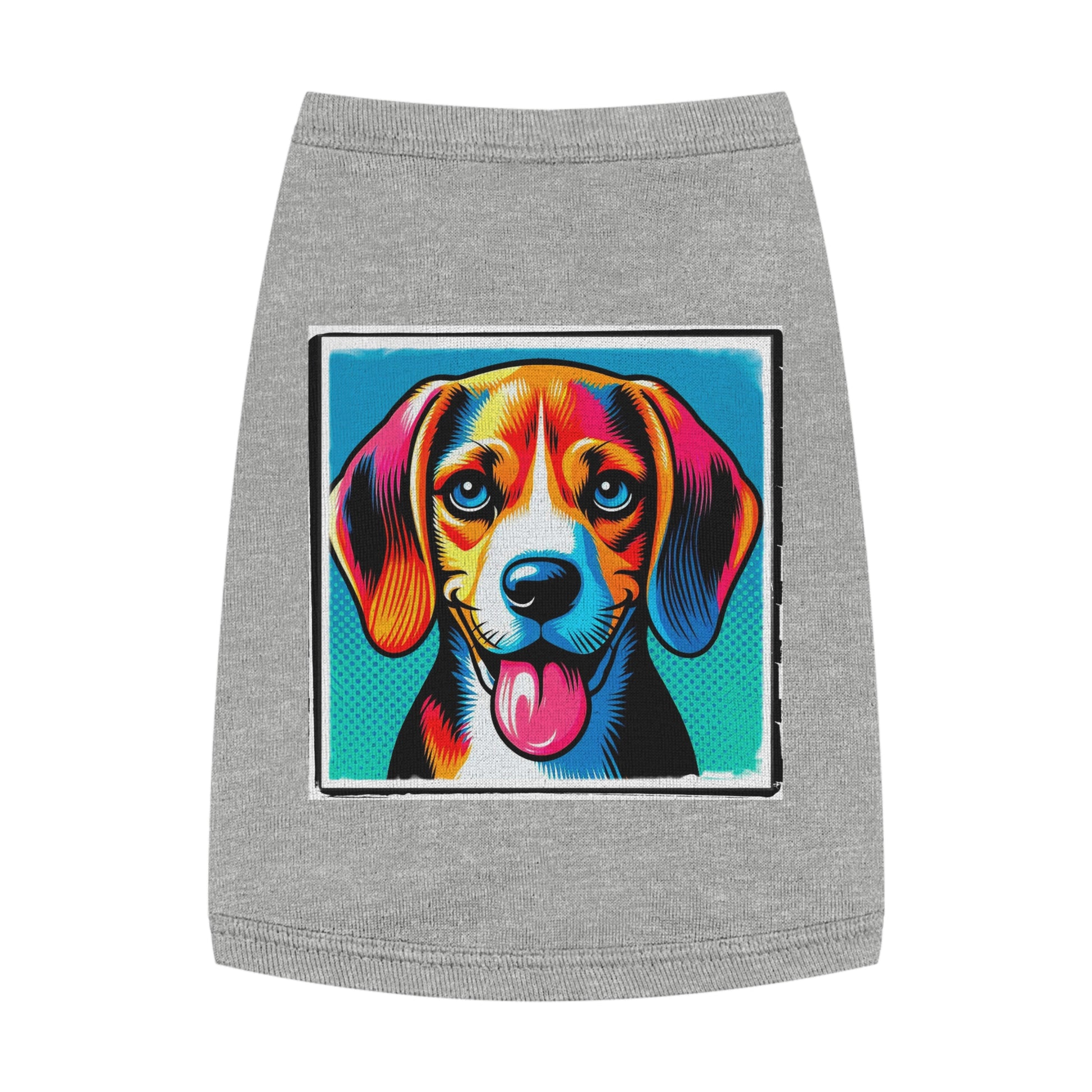 Pet Tank Top Beagle Pop Art Pets Printify M Heather 