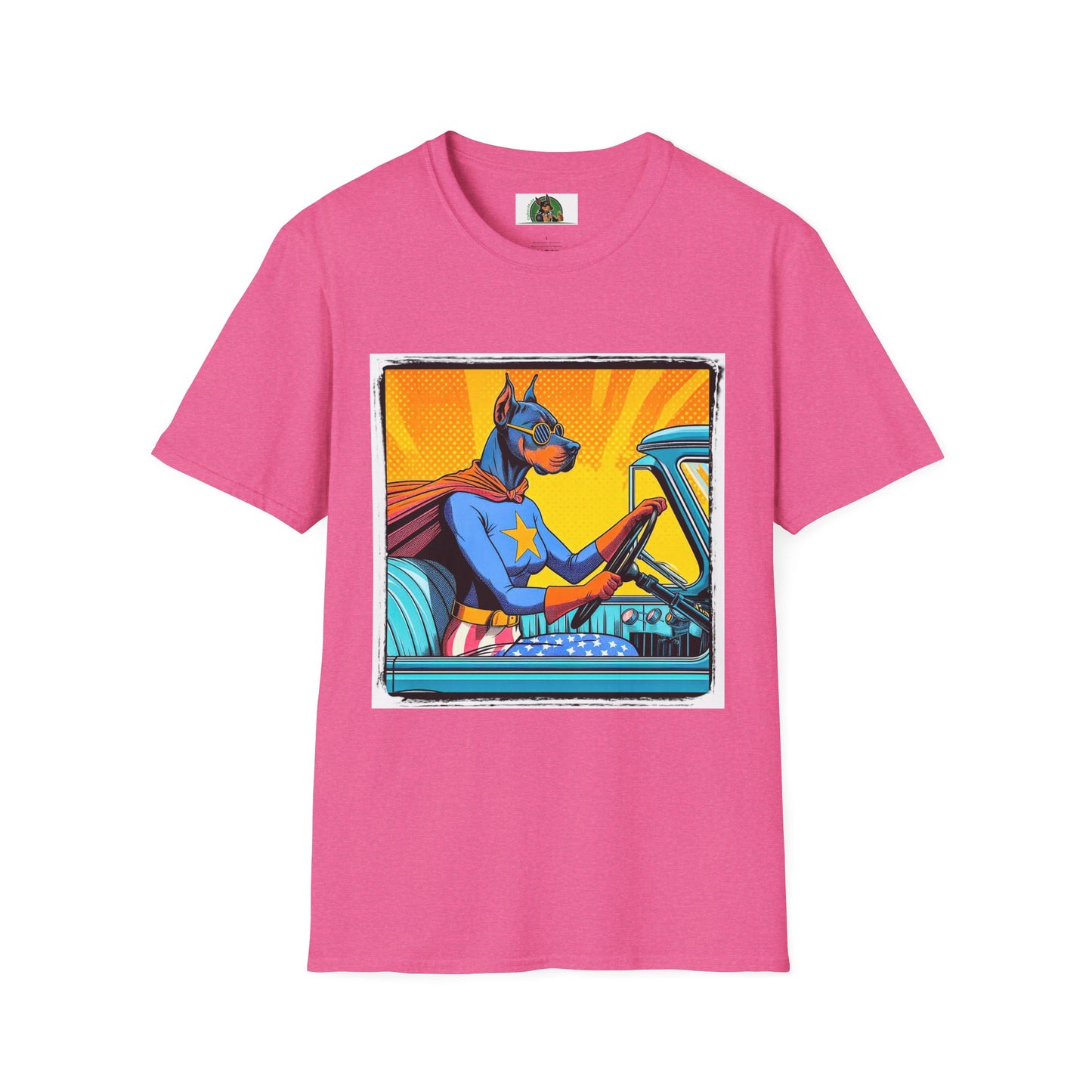 Great Dane T-Shirt Printify S Heather Heliconia