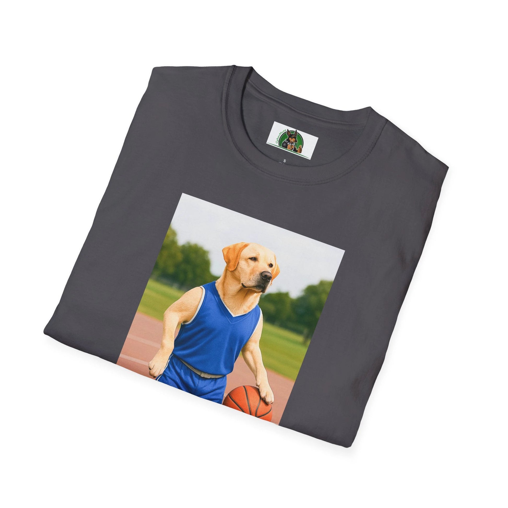 Labrador Retriever Basketball Tee — Dog Lover Sports T-Shirt T-Shirt Printify