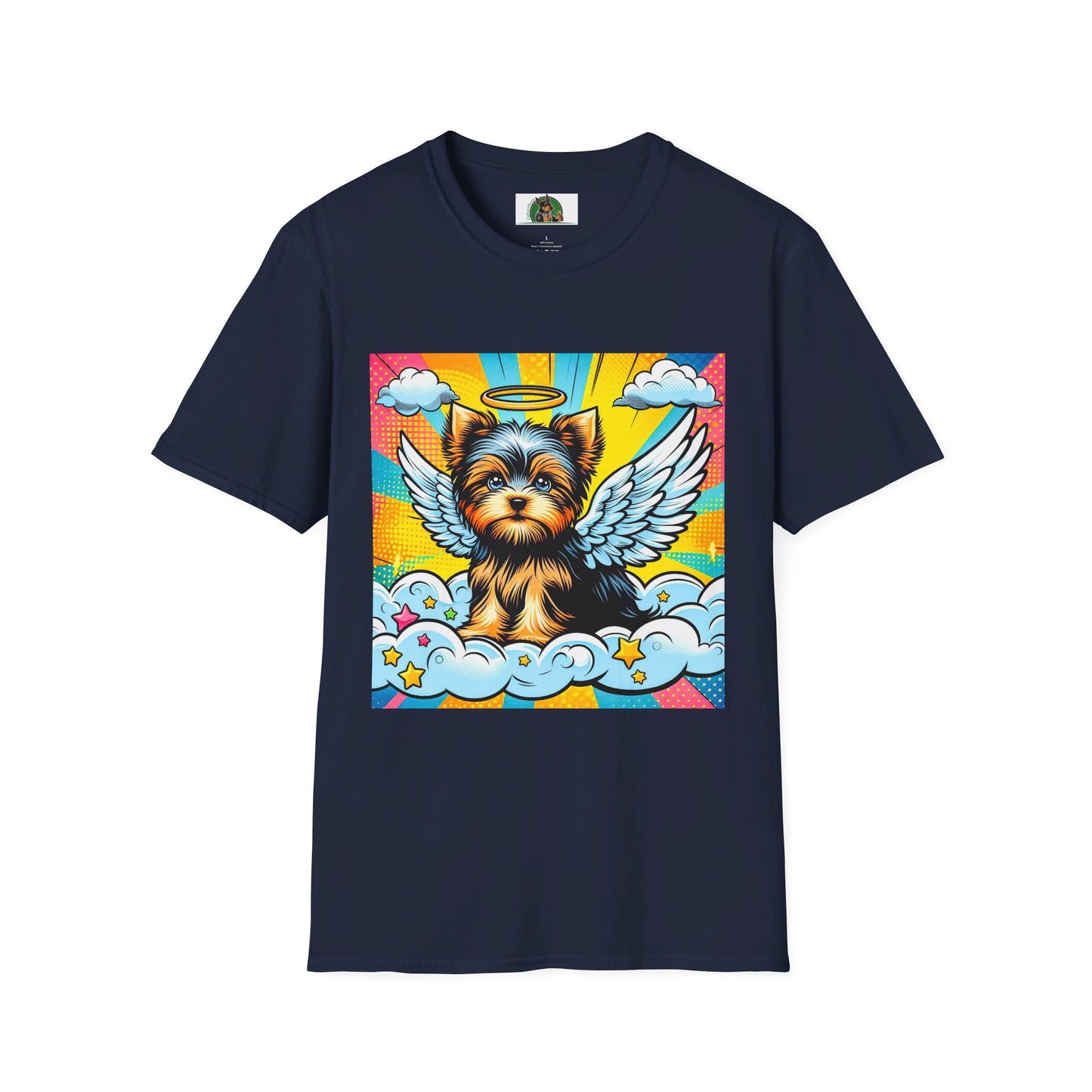 Yorkie T-Shirt Printify S Navy 