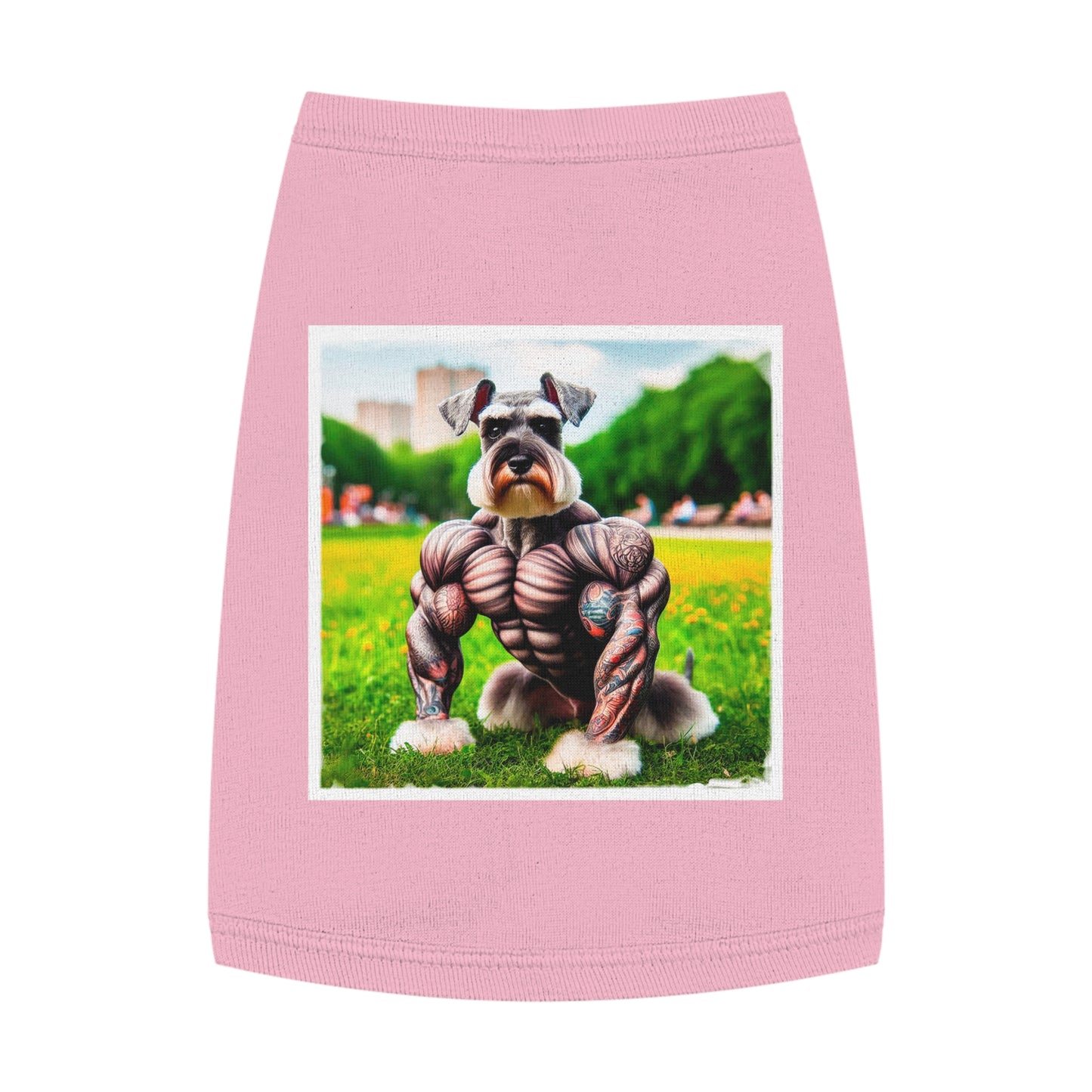 Pet Tank Top Miniature Schnauzer Pets Printify M Pink 