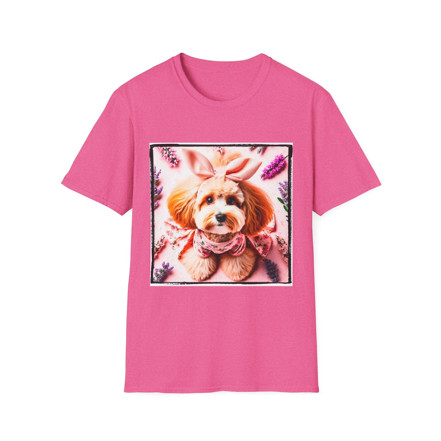 CockerPoo T-Shirt Printify S Heather Heliconia