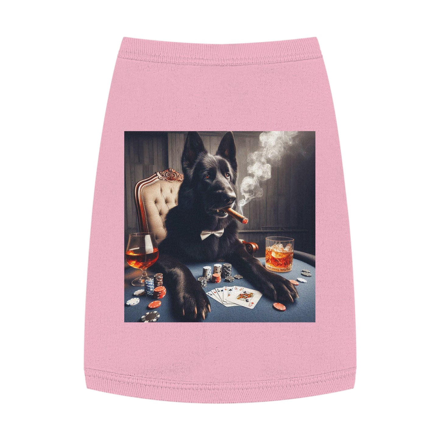 Pet Tank Top German Shepherd Pets Printify M Pink 