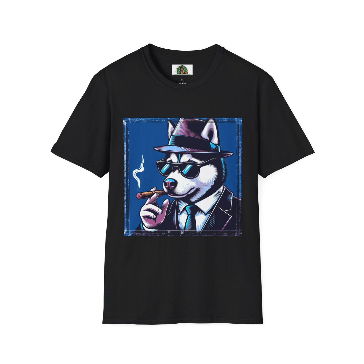 Husky T-Shirt Printify XS Black