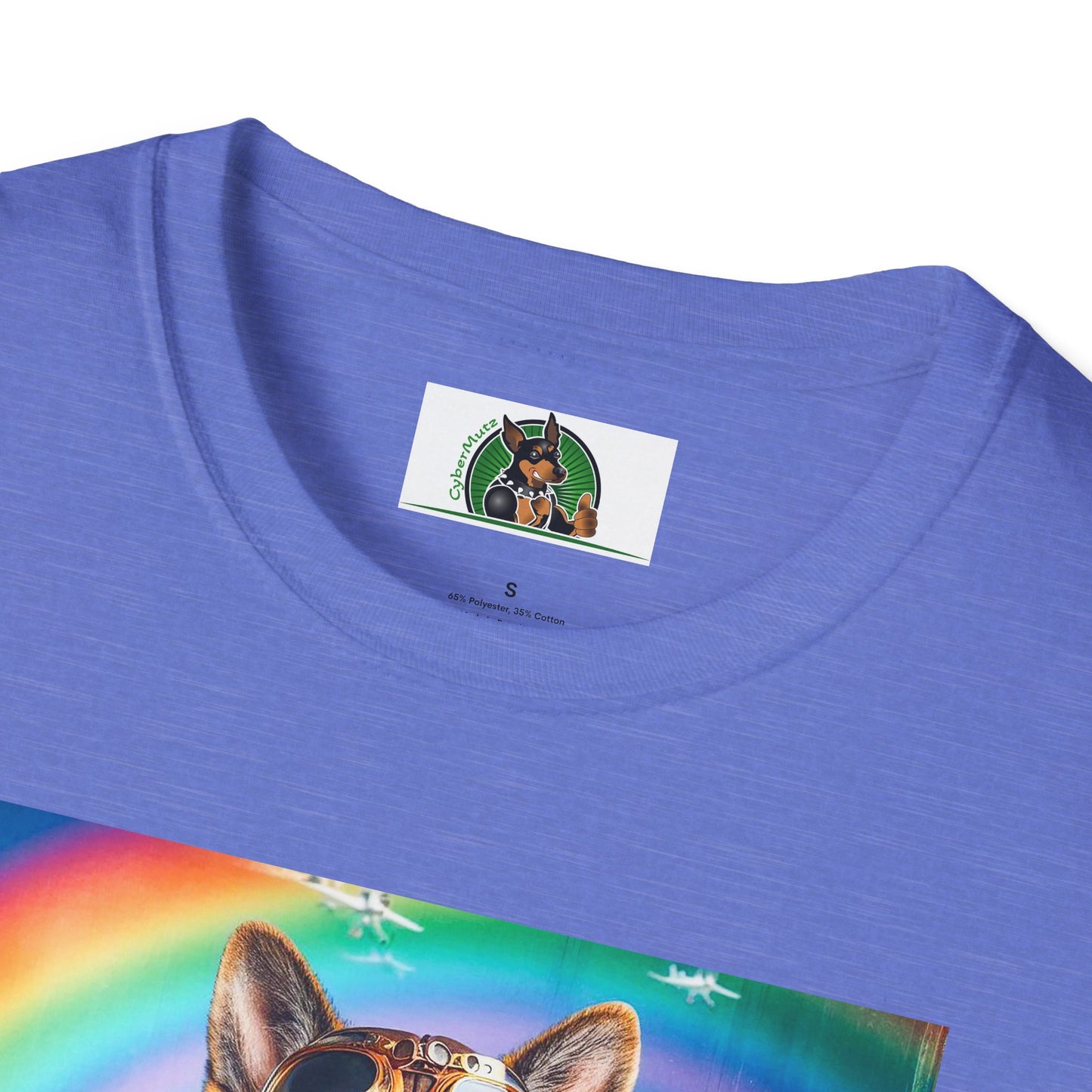 German Shepherd airplane flying