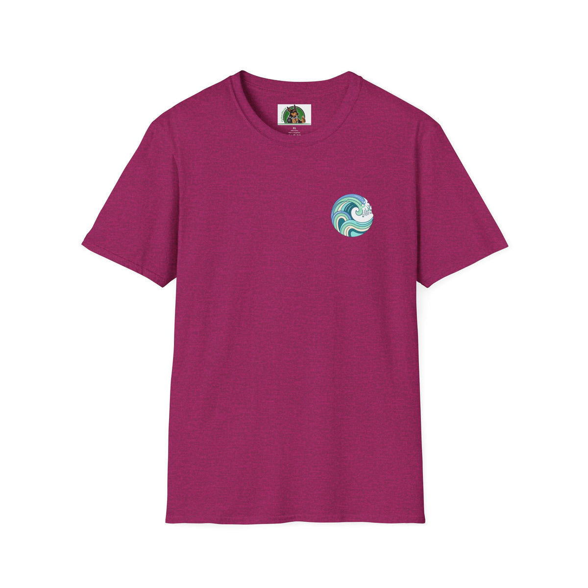 Dalmatian surf day t shirt Back Design