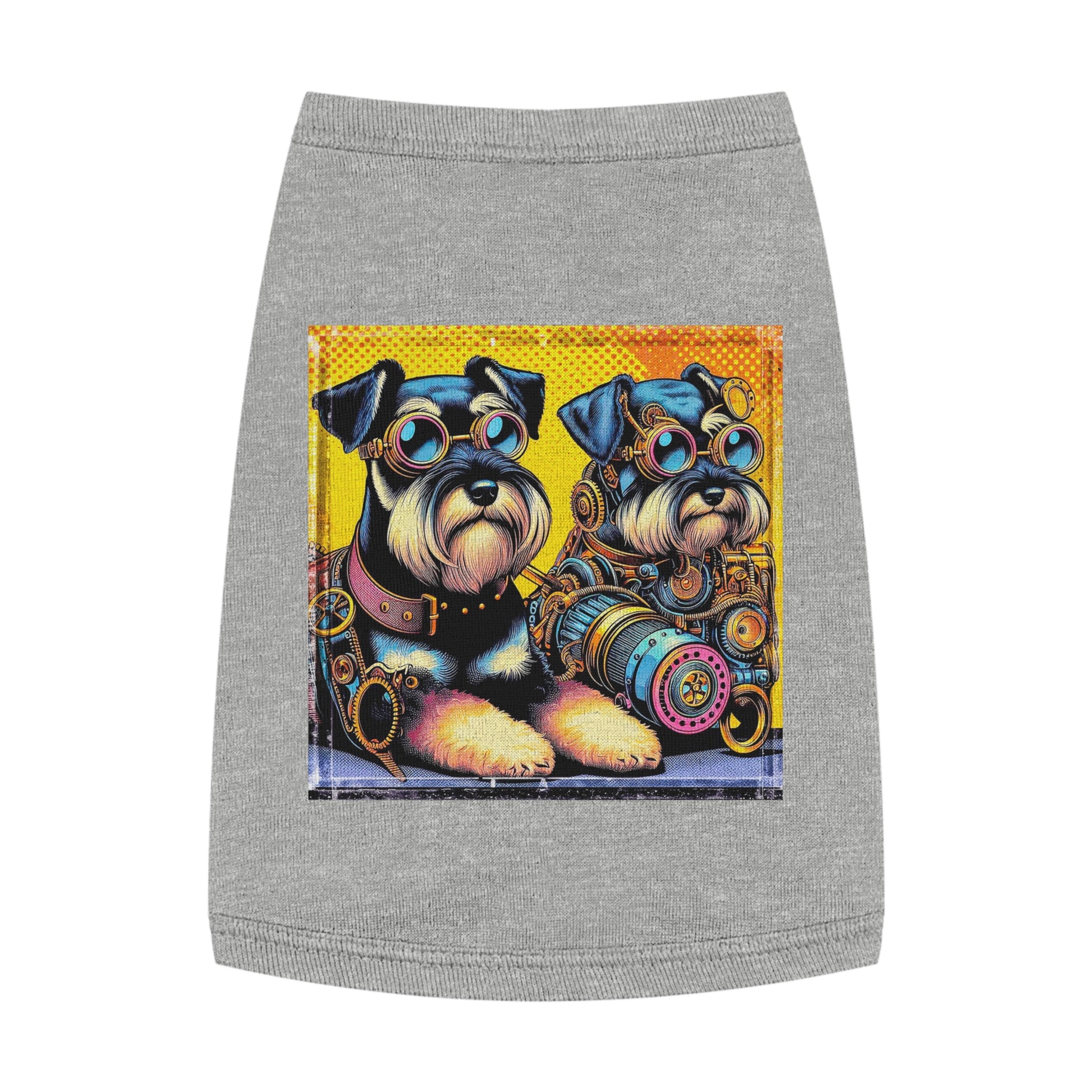 Pet Tank Top Miniature Schnauzer Pets Printify M Heather 