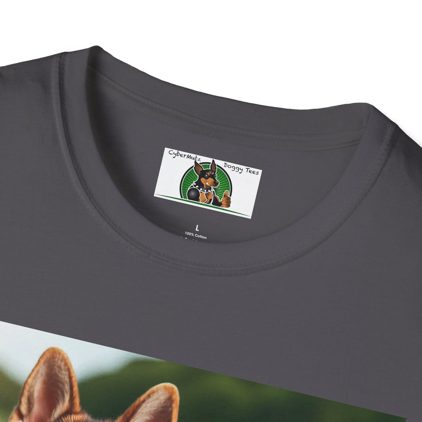 German Shepherd in a Wacky Little Car T-Shirt Printify   