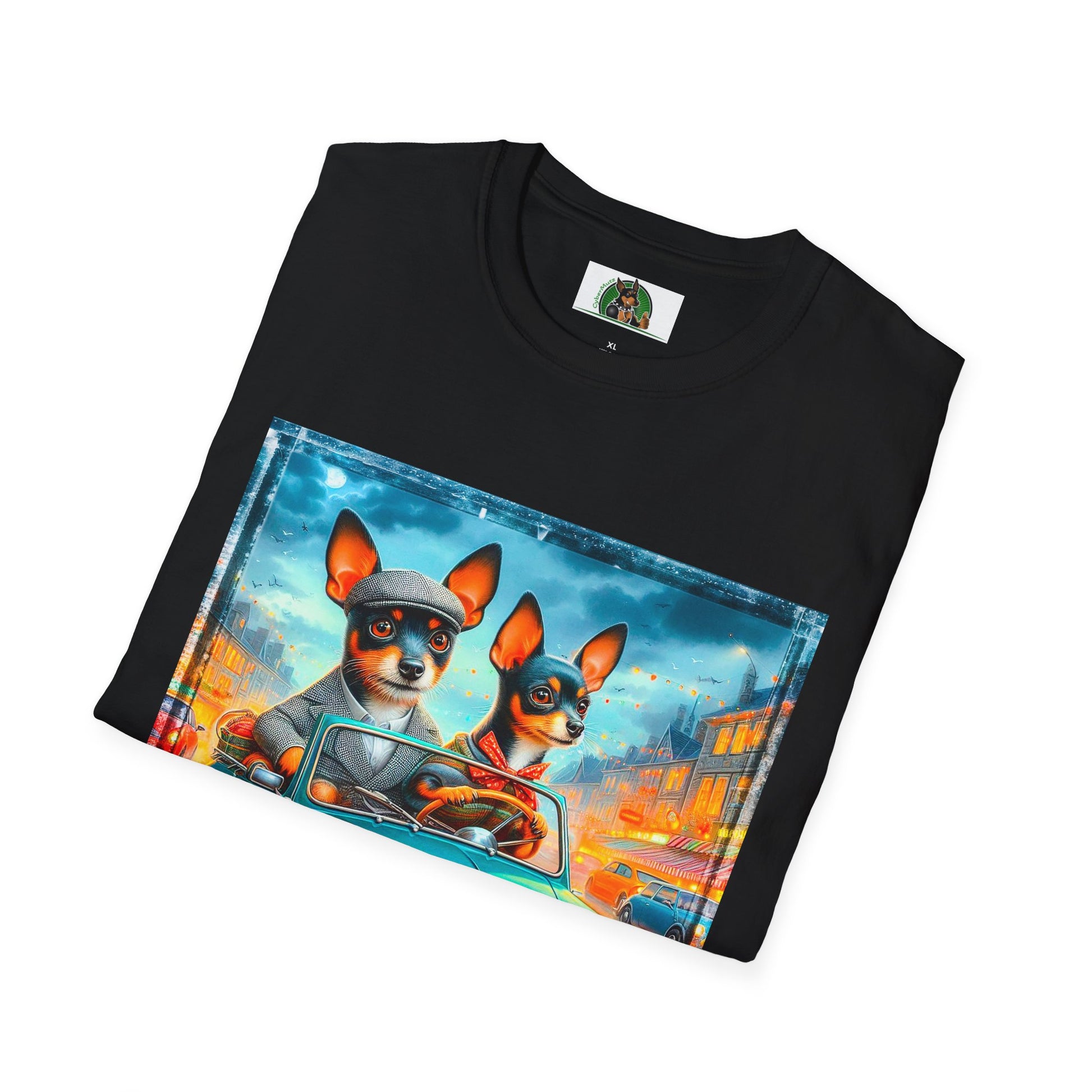 Wacky Rat Terrier T-Shirt T-Shirt Printify   