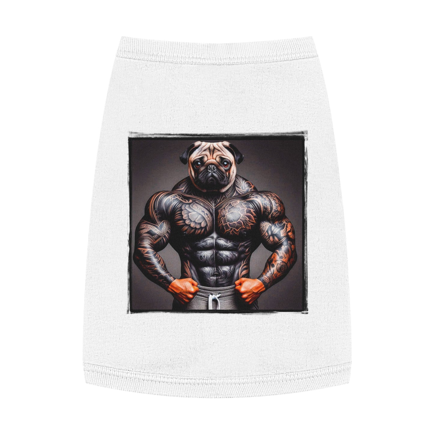 Pet Tank Top Pug Pets Printify   