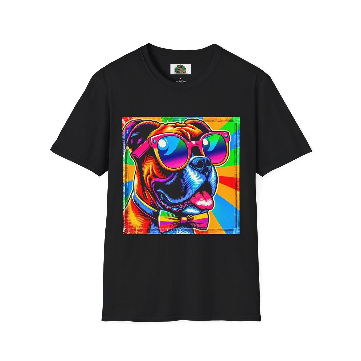 Boxer Pop Art Shirt T-Shirt Printify XS Black 