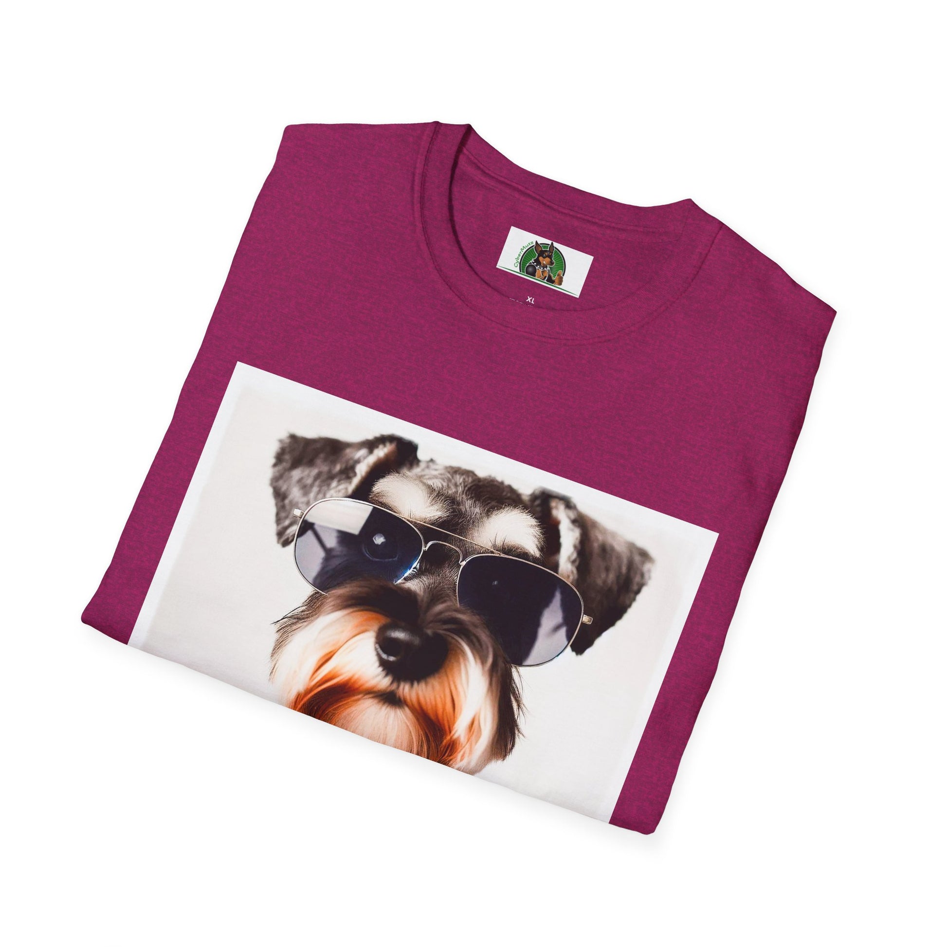 Schnauzer T-Shirt with Miniature Schnauzer Design T-Shirt Printify   