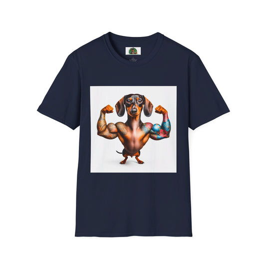 Dachshund T-Shirt Printify Navy S 