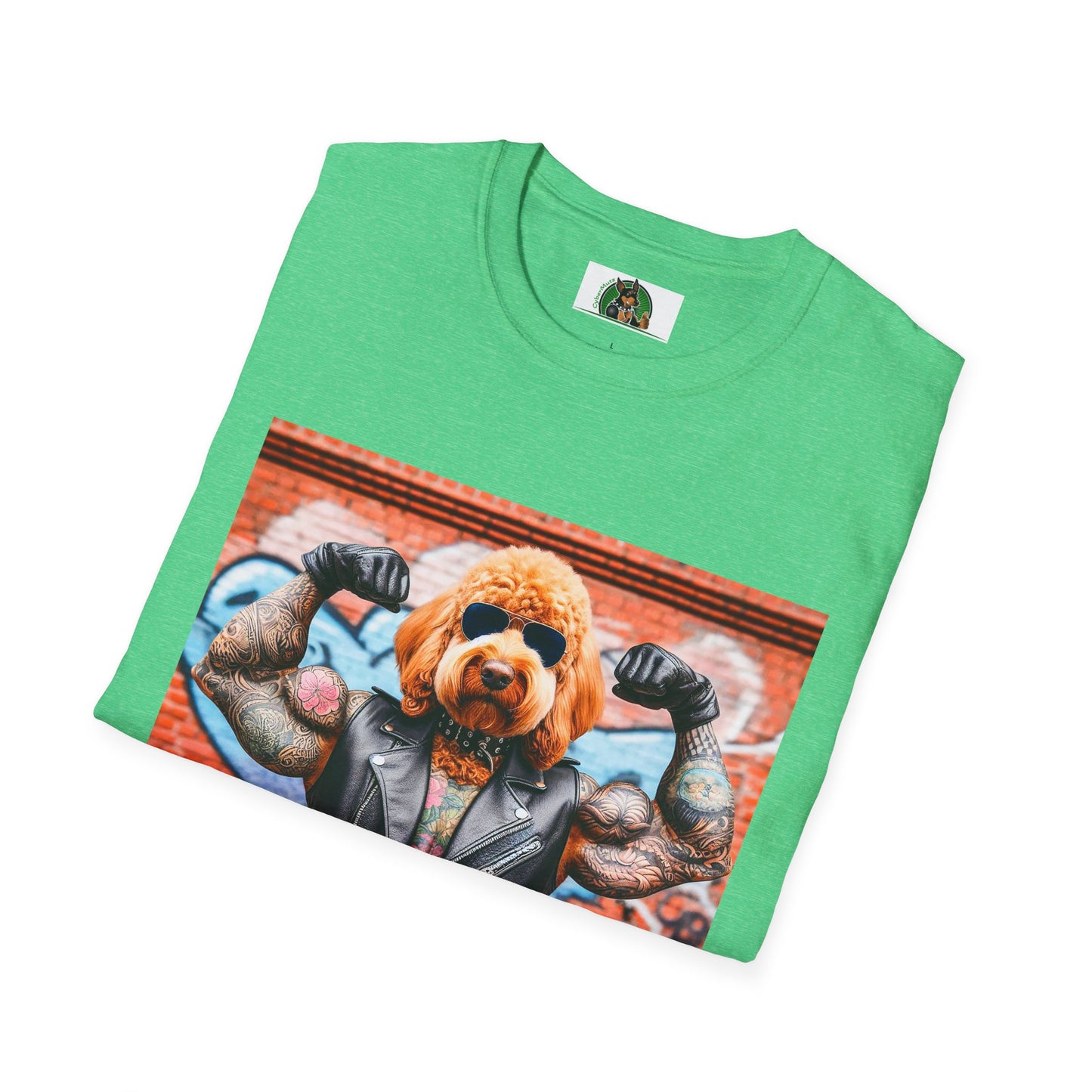 Golden Doodle muscles man t shirt