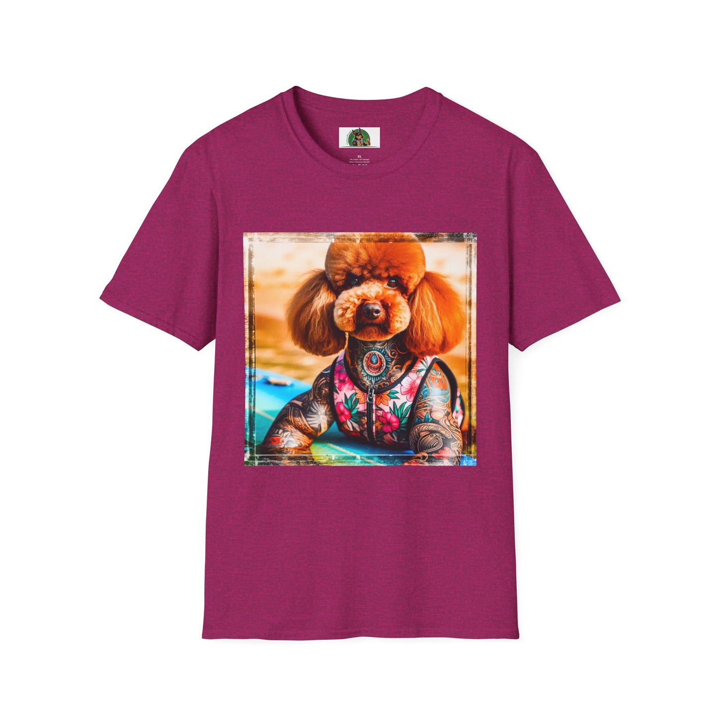 Poodle T-Shirt Printify S Antique Heliconia