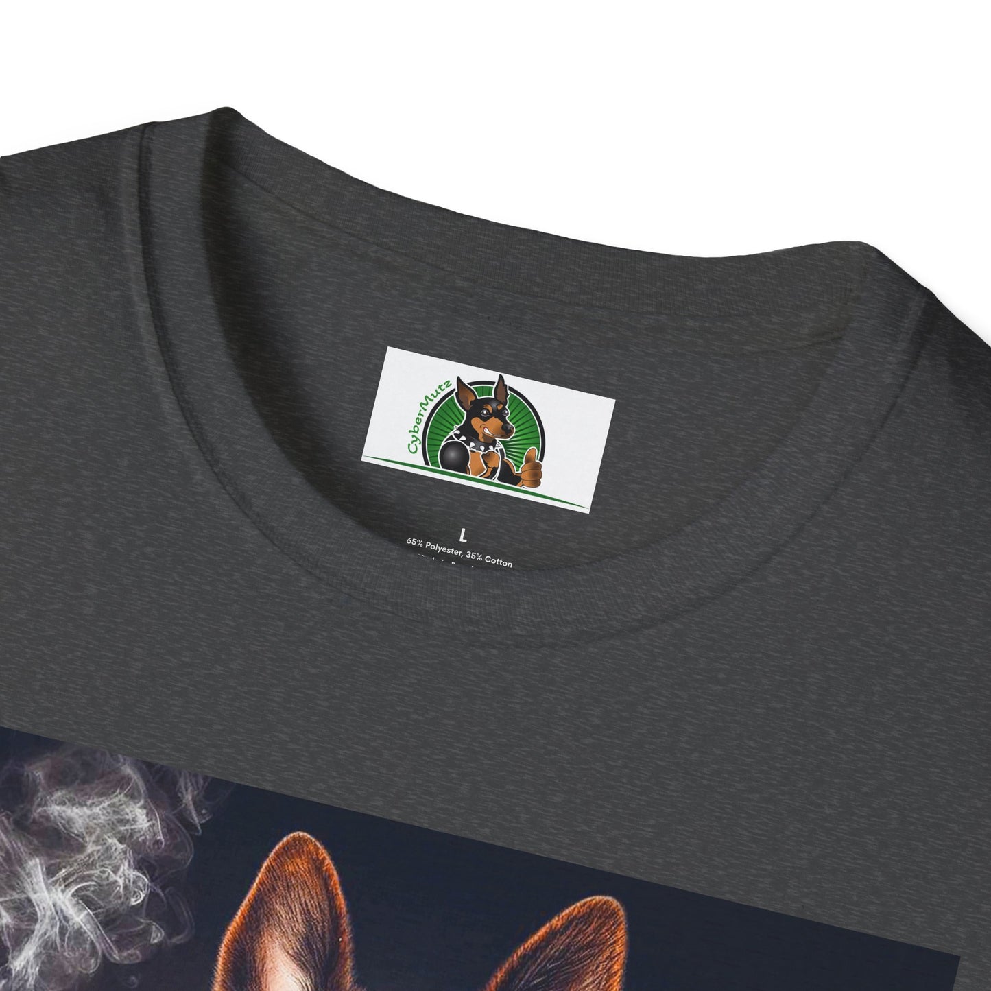 German Shepherd smoking shirt T-Shirt Printify