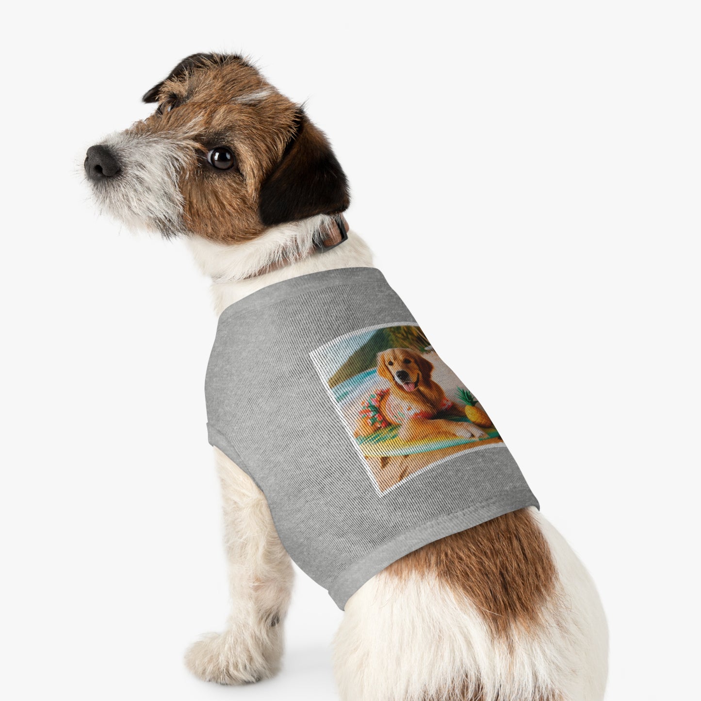 Golden Retriever pet tank top Pets Printify   