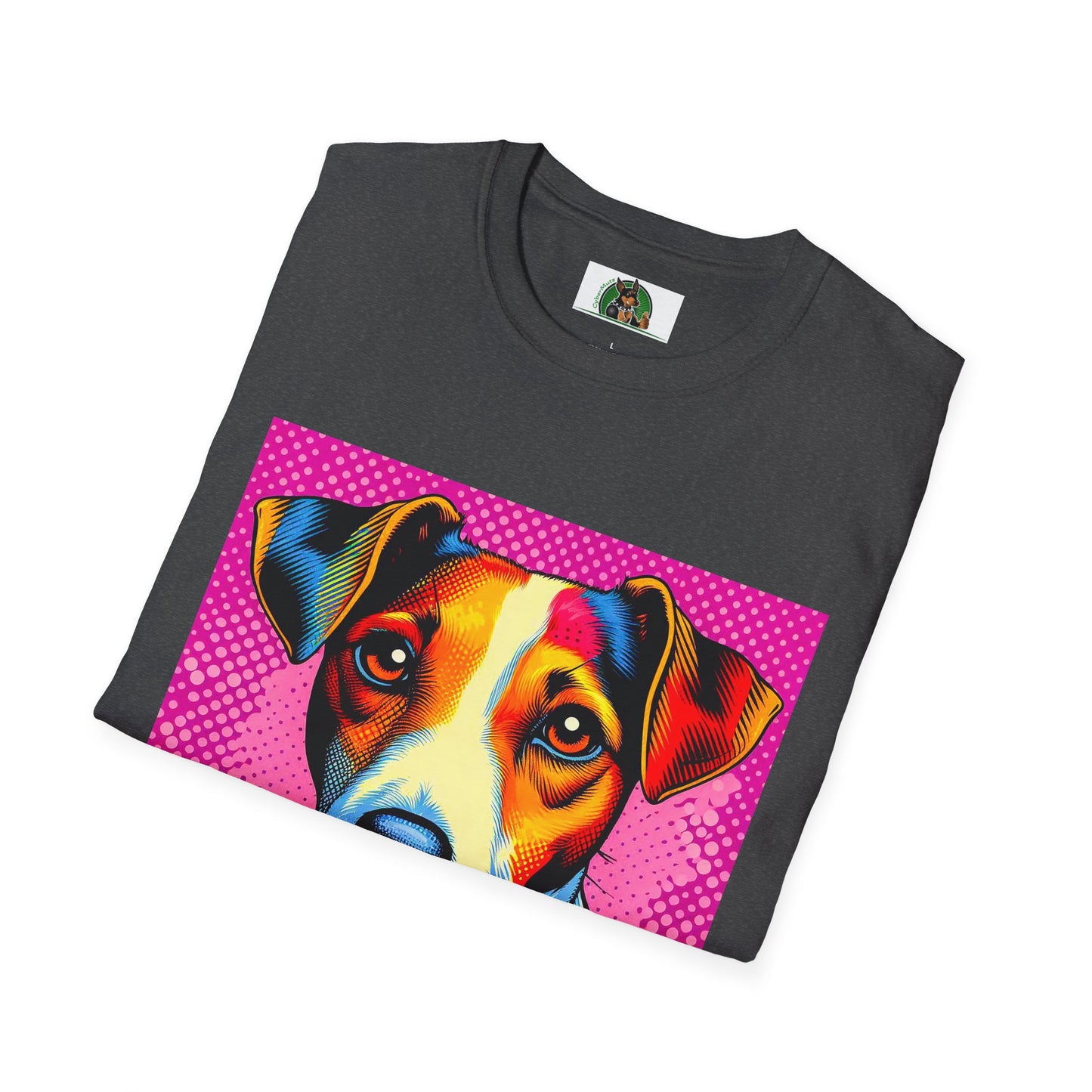 Jack Russell Pink Pop Art T-Shirt Printify