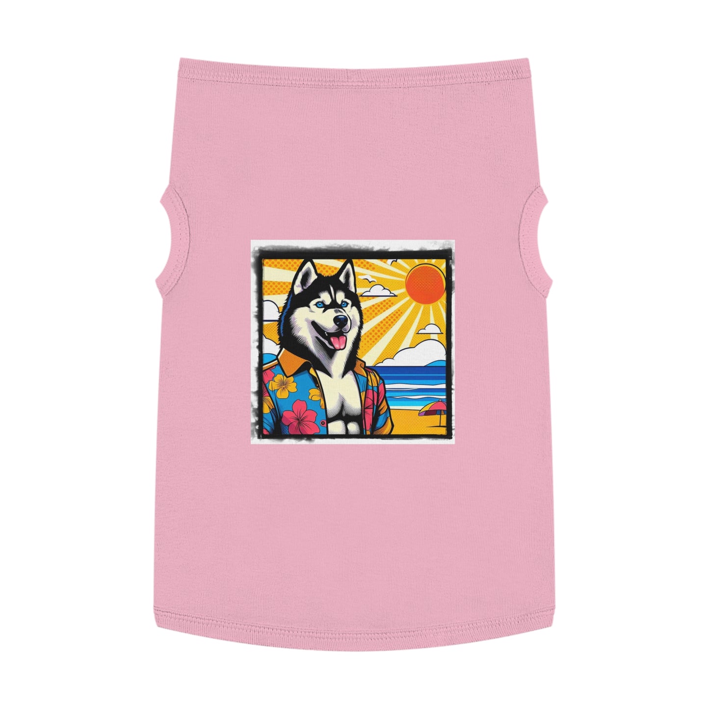 Pet Tank Top Husky Pets Printify XL Pink 