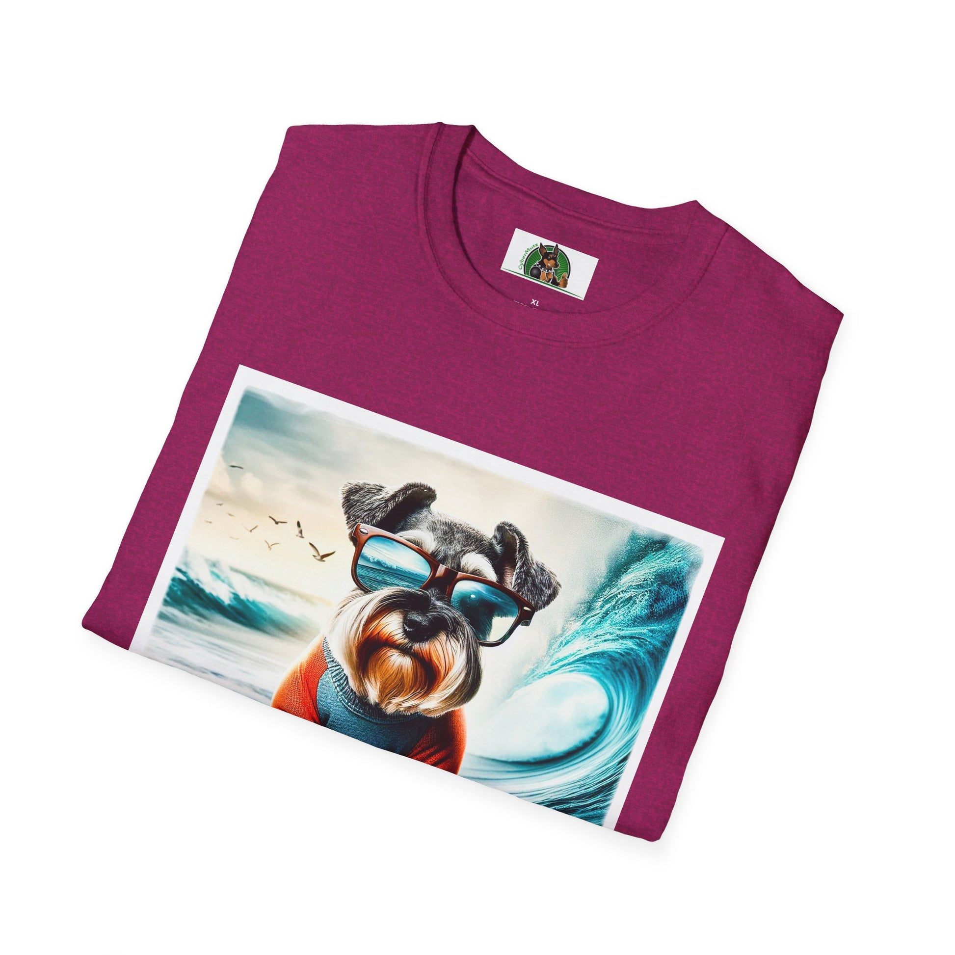 Schnauzer T-Shirt with Miniature Schnauzer Design T-Shirt Printify   