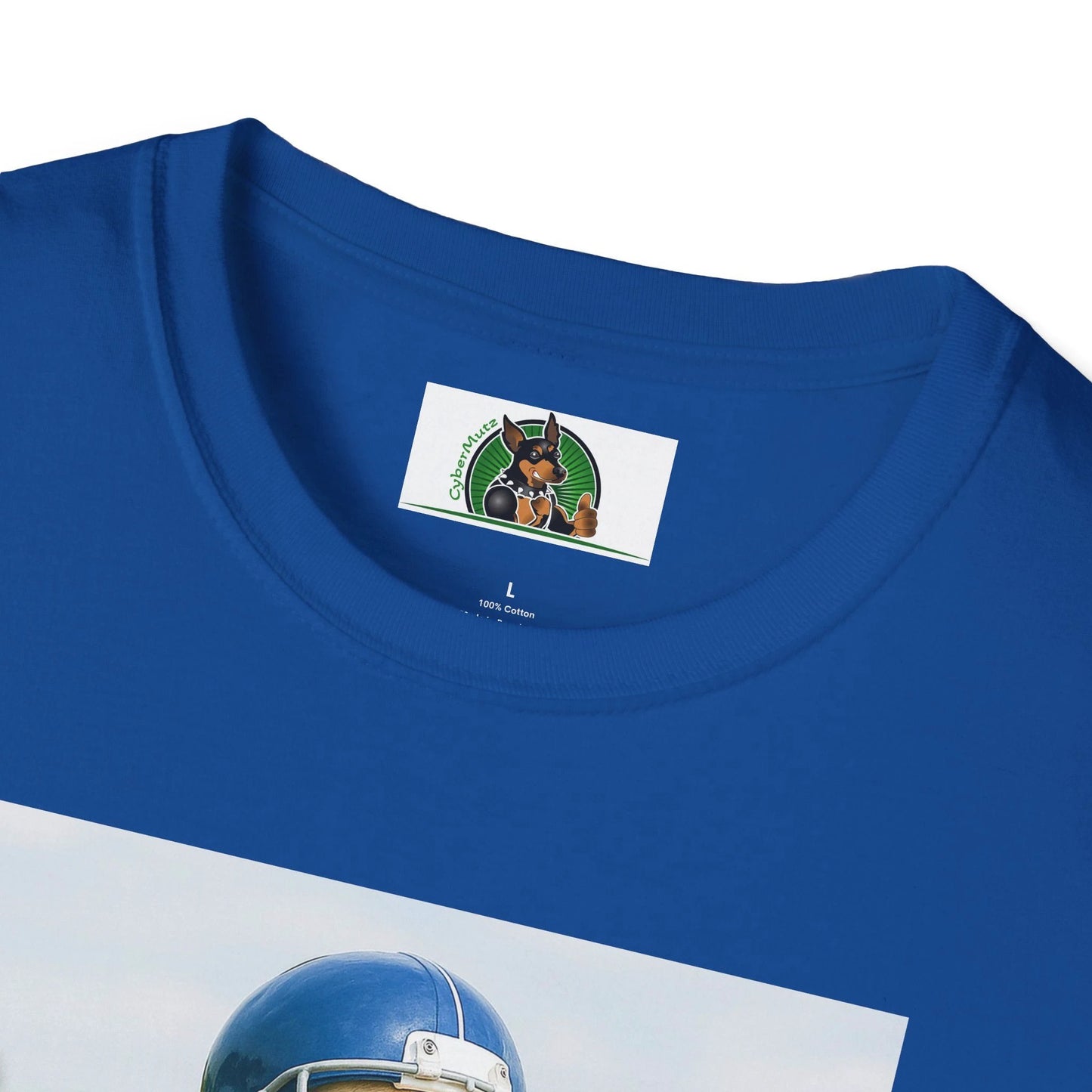 Labrador Retriever Football T-Shirt — Sports Dog Tee for Dog Lovers T-Shirt Printify