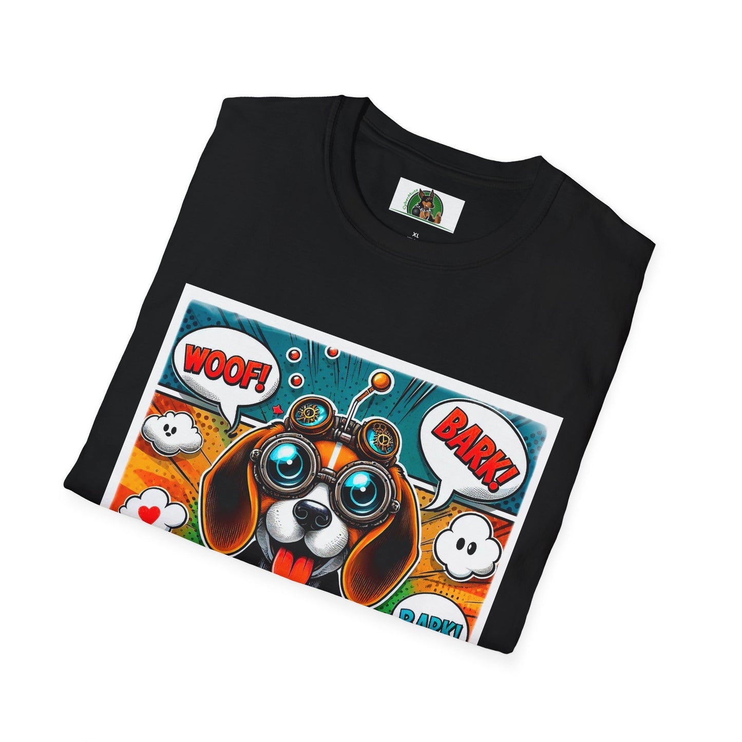 Wacky Beagle Cartoon Pop Art Dog T-Shirt Printify   