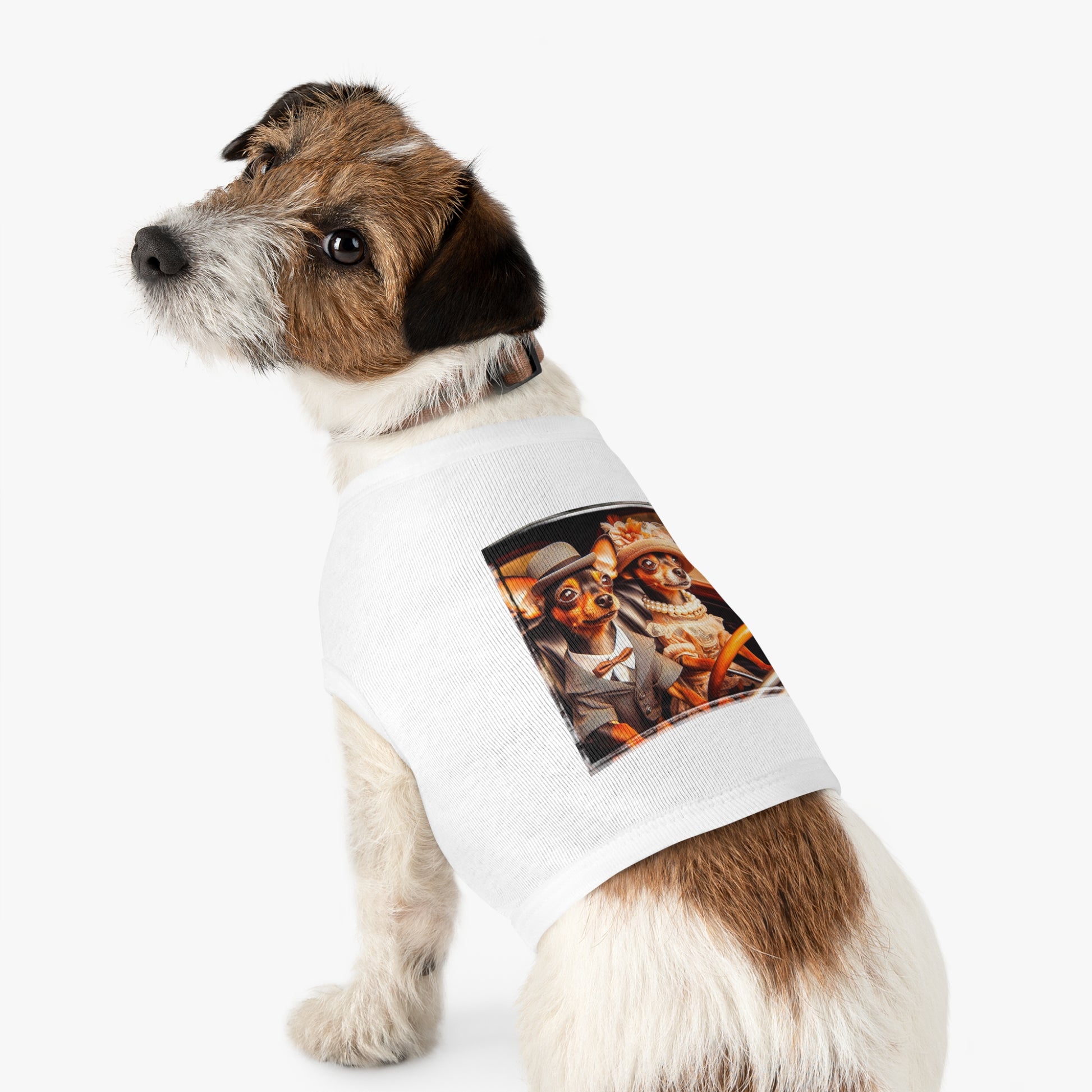 Wacky Dog Tank Top - Min Pin Tank Tops Pets Printify   