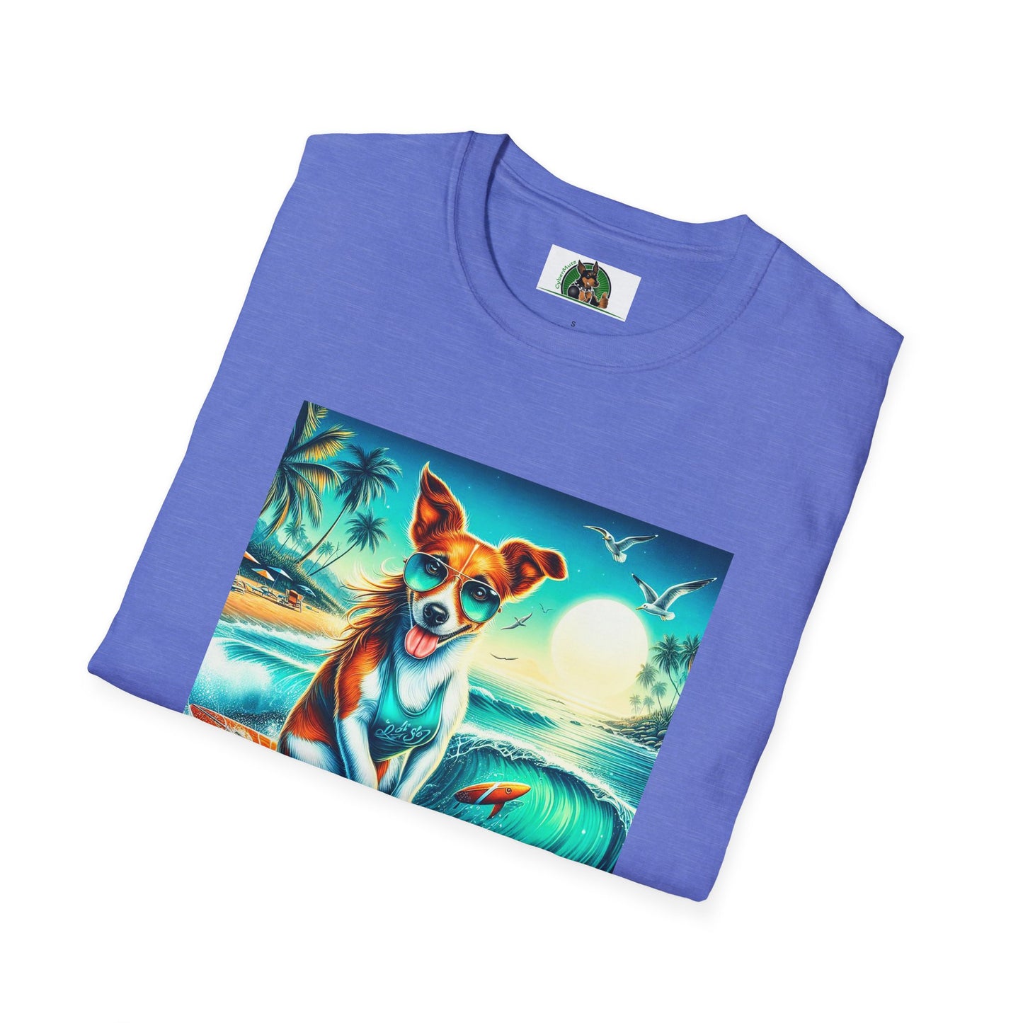 Jack Russell Surfer W/Shades