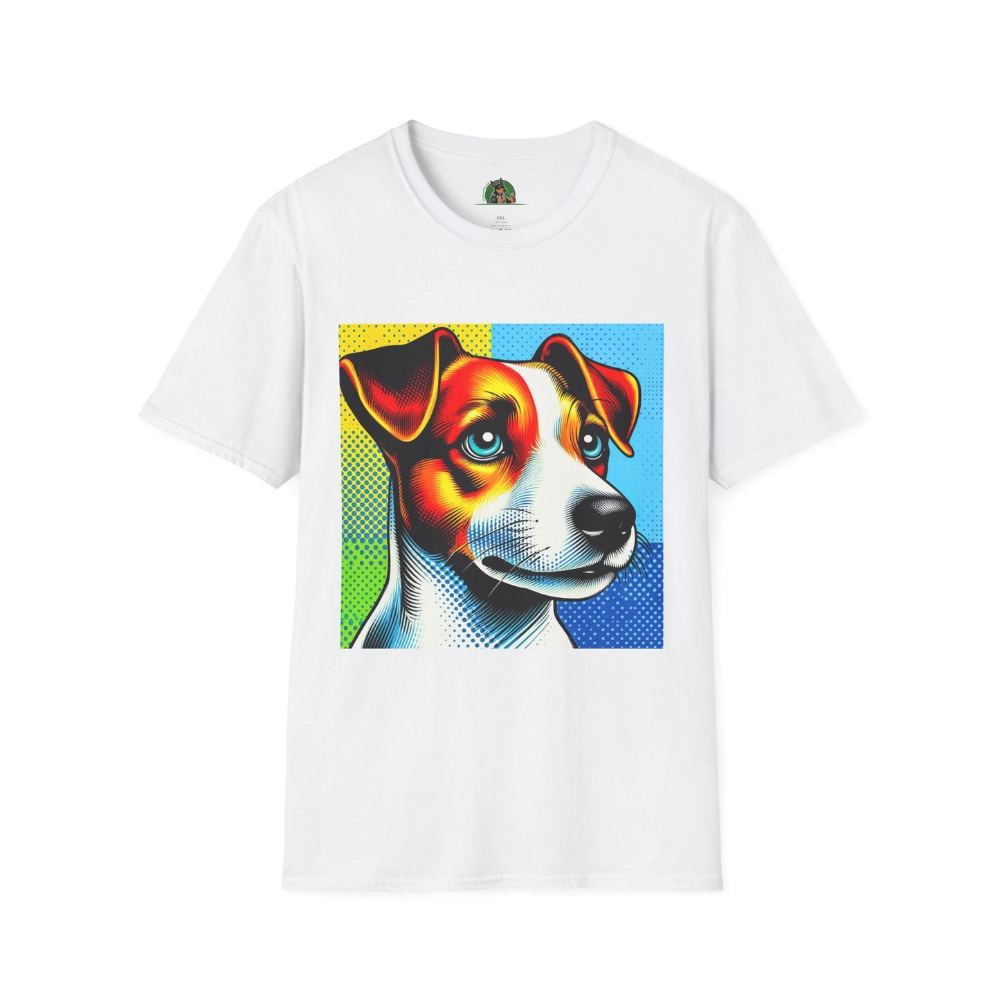 Jack Russell Colorful Pop Art T-Shirt Printify S White